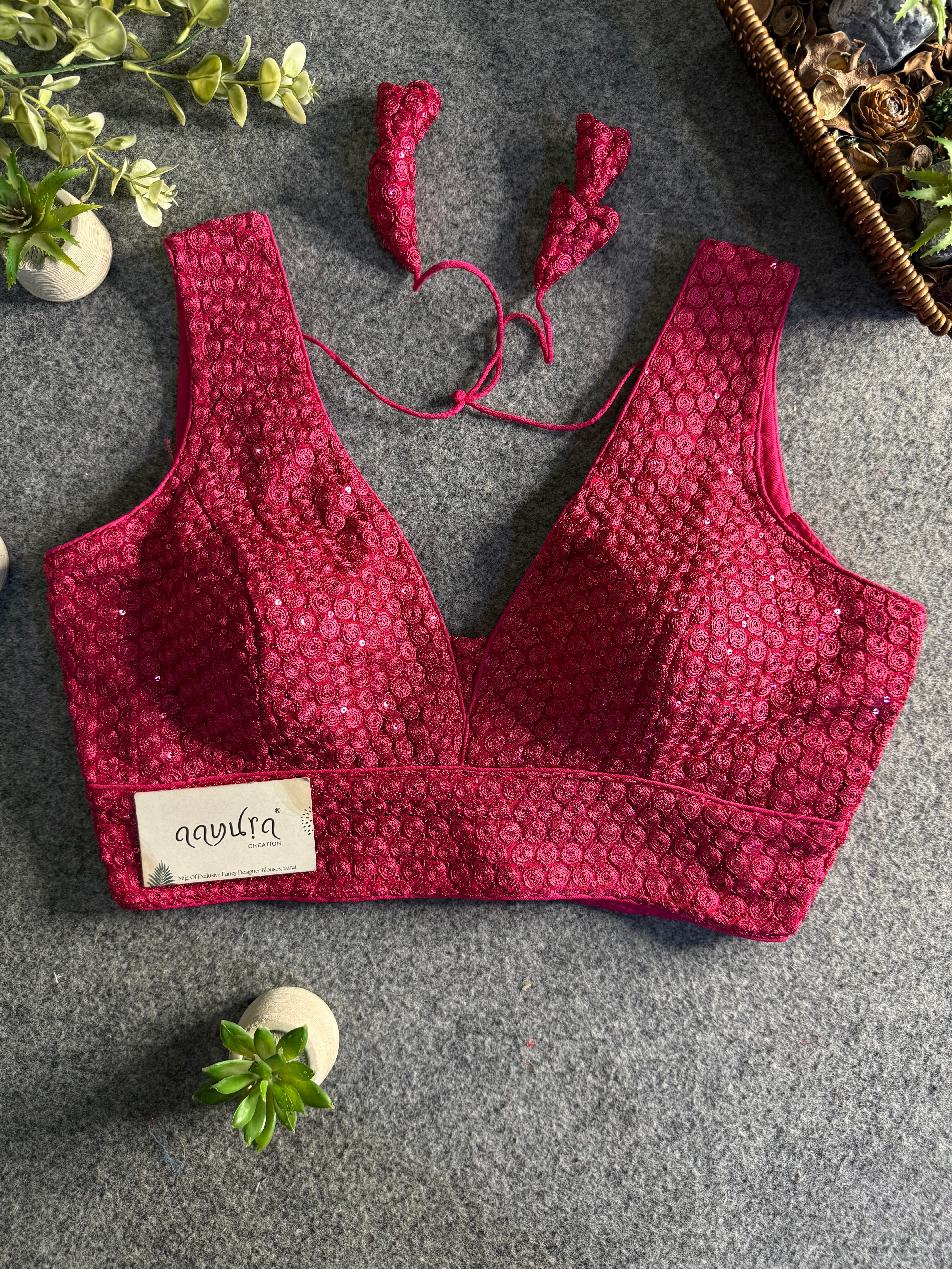 Divine Sequence Partywear Blouse