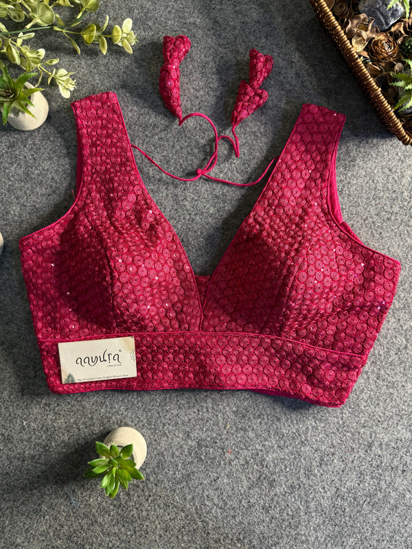 Divine Sequence Partywear Blouse