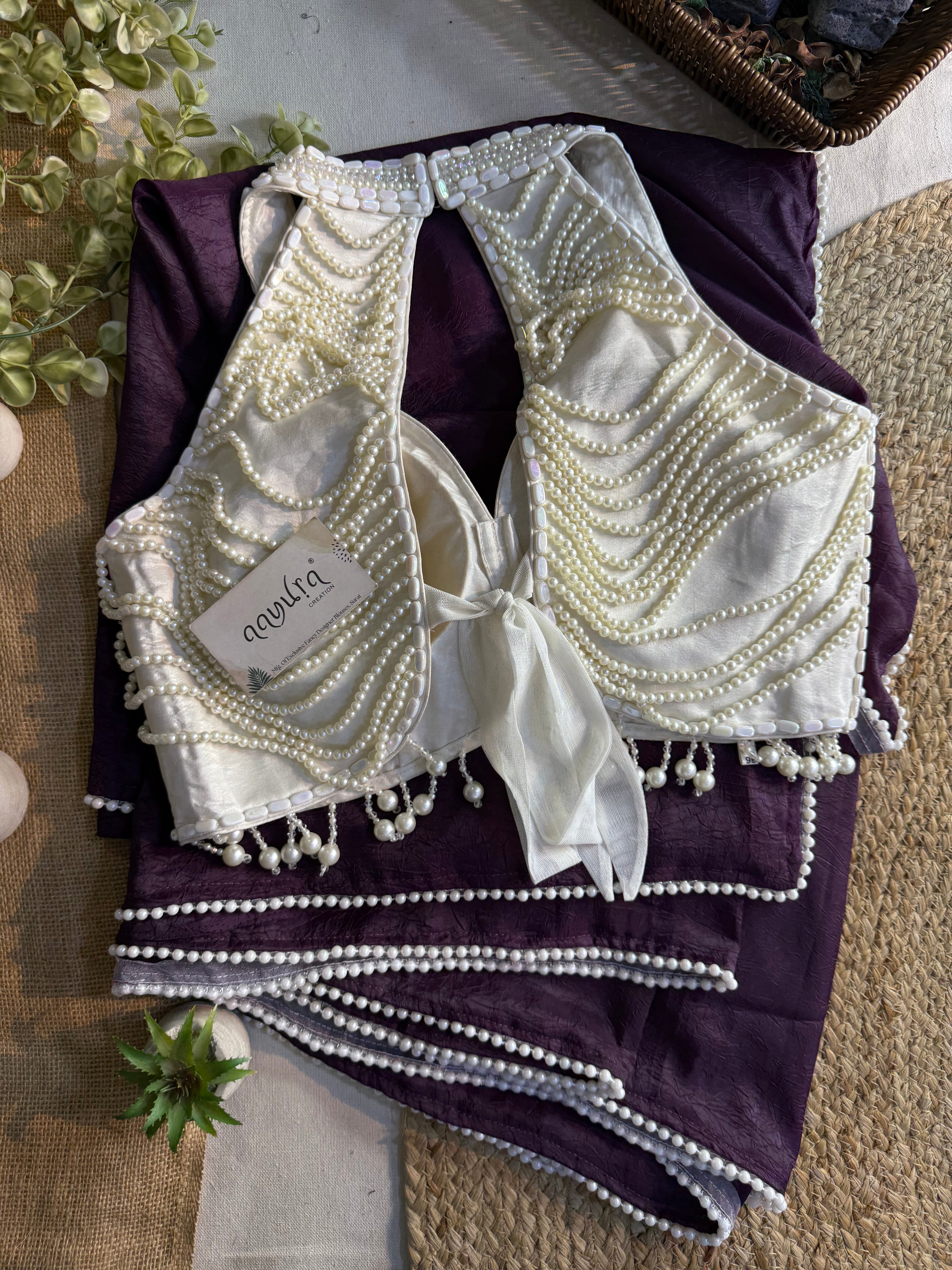 Lavish Pearl Saree Set