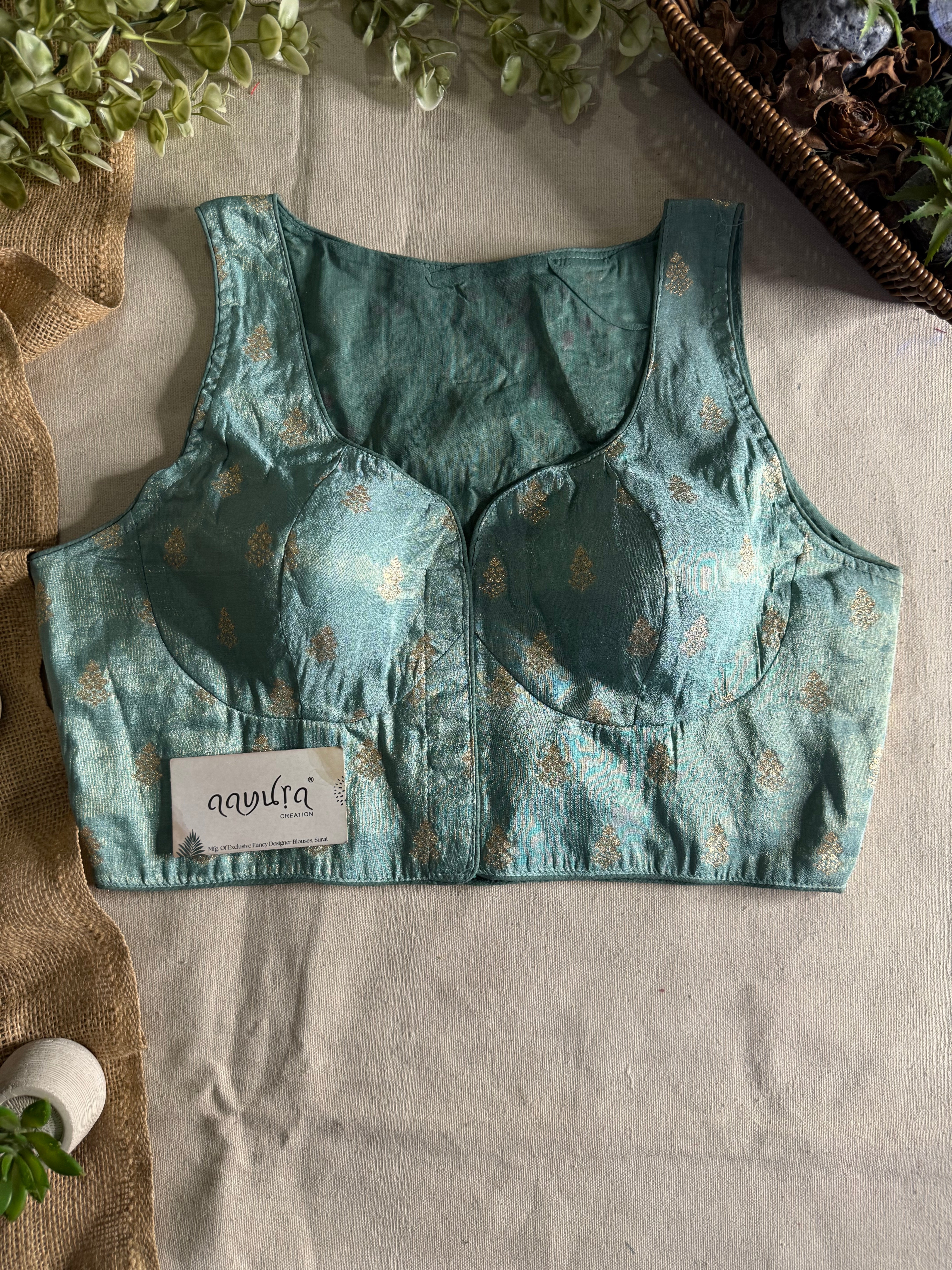 Heritage Banarasi Silk Multi-Thread Work Blouse