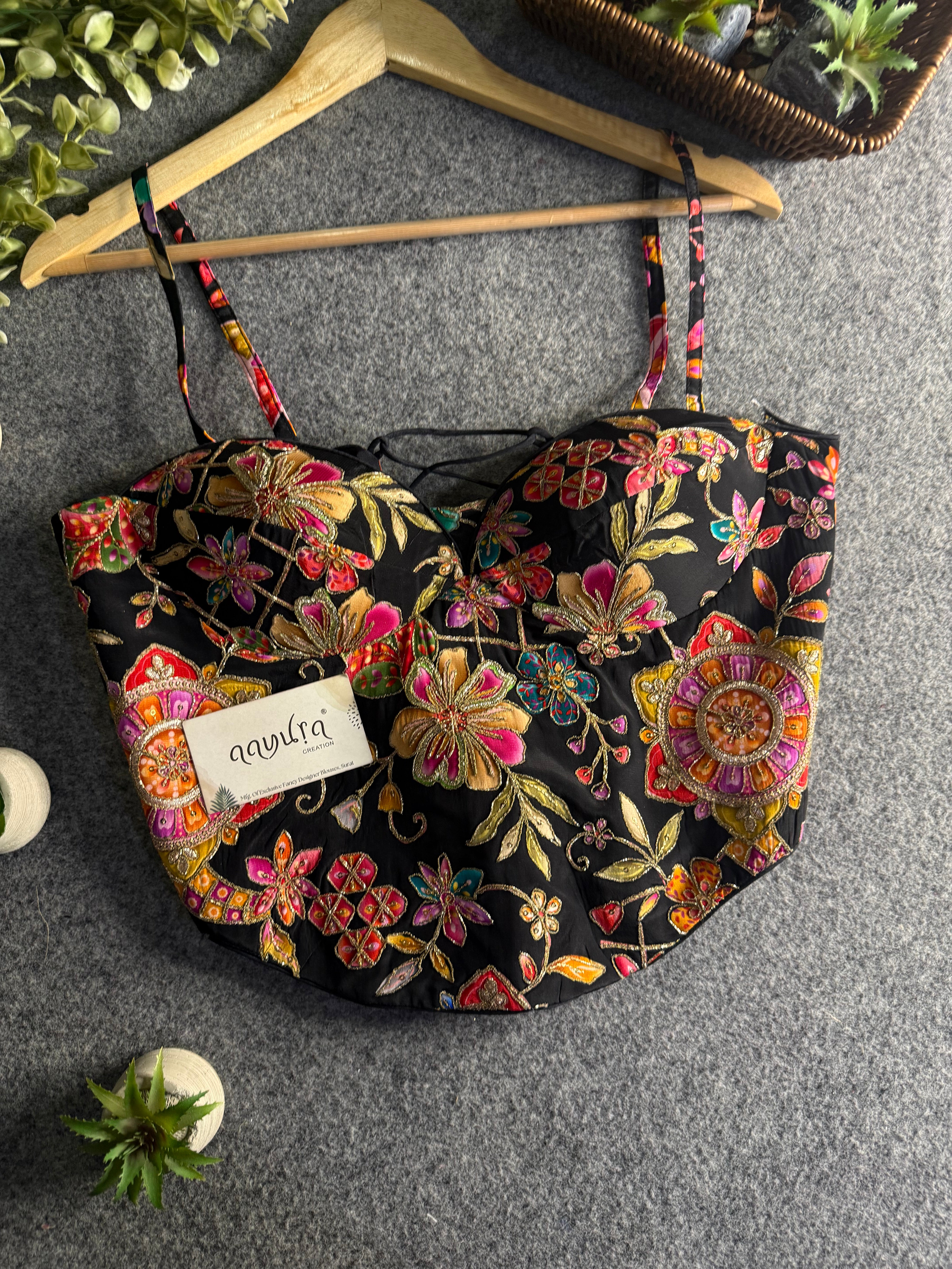 Aavya Luxe Crepe Silk Co-Ord Blouse