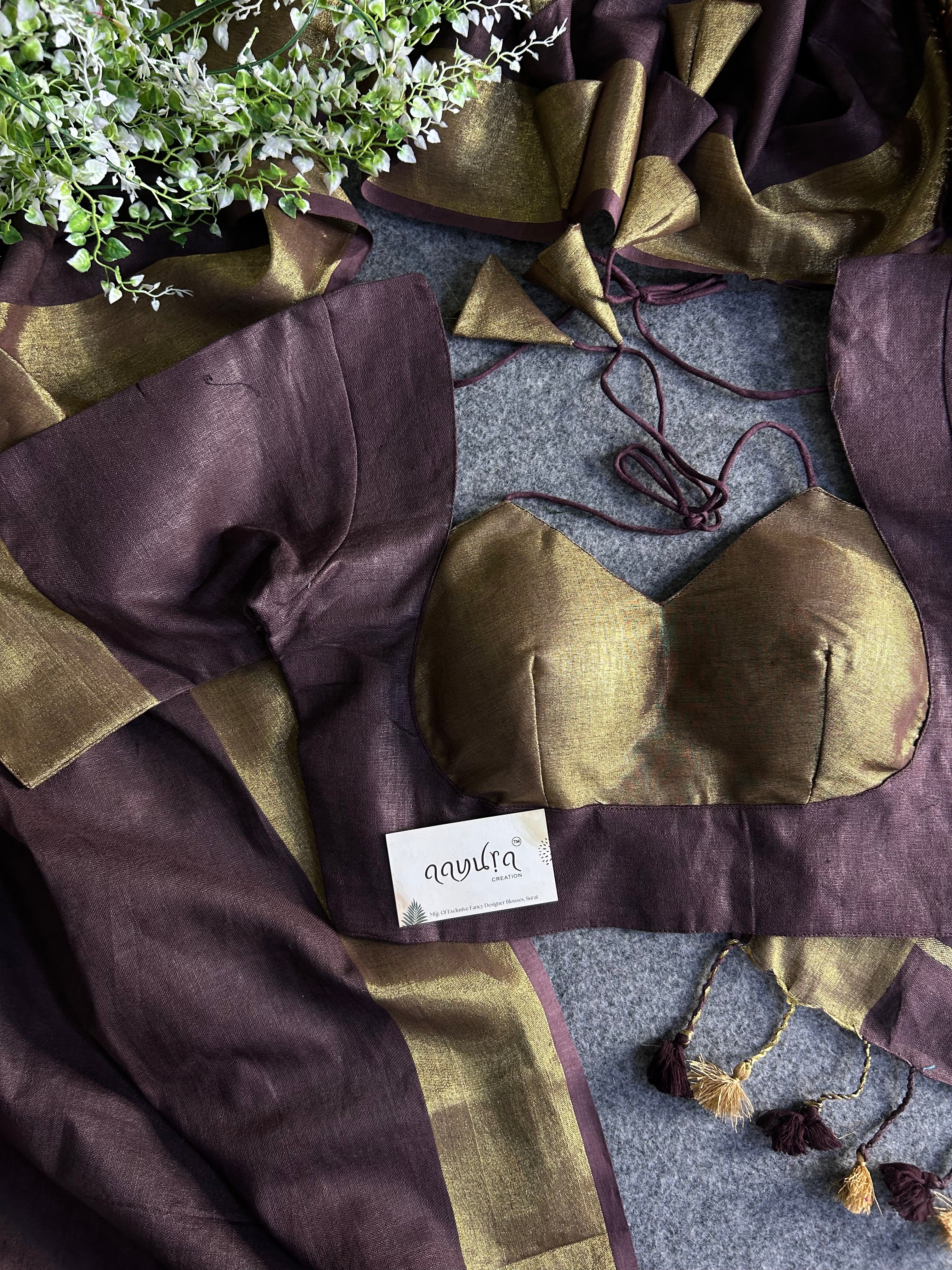 Handwoven Linen Grace Saree