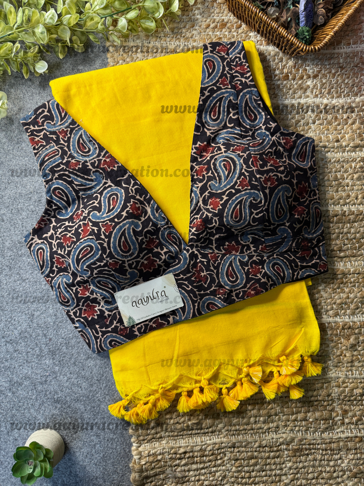 Ajrakh Vibe – Khadi Grace Combo