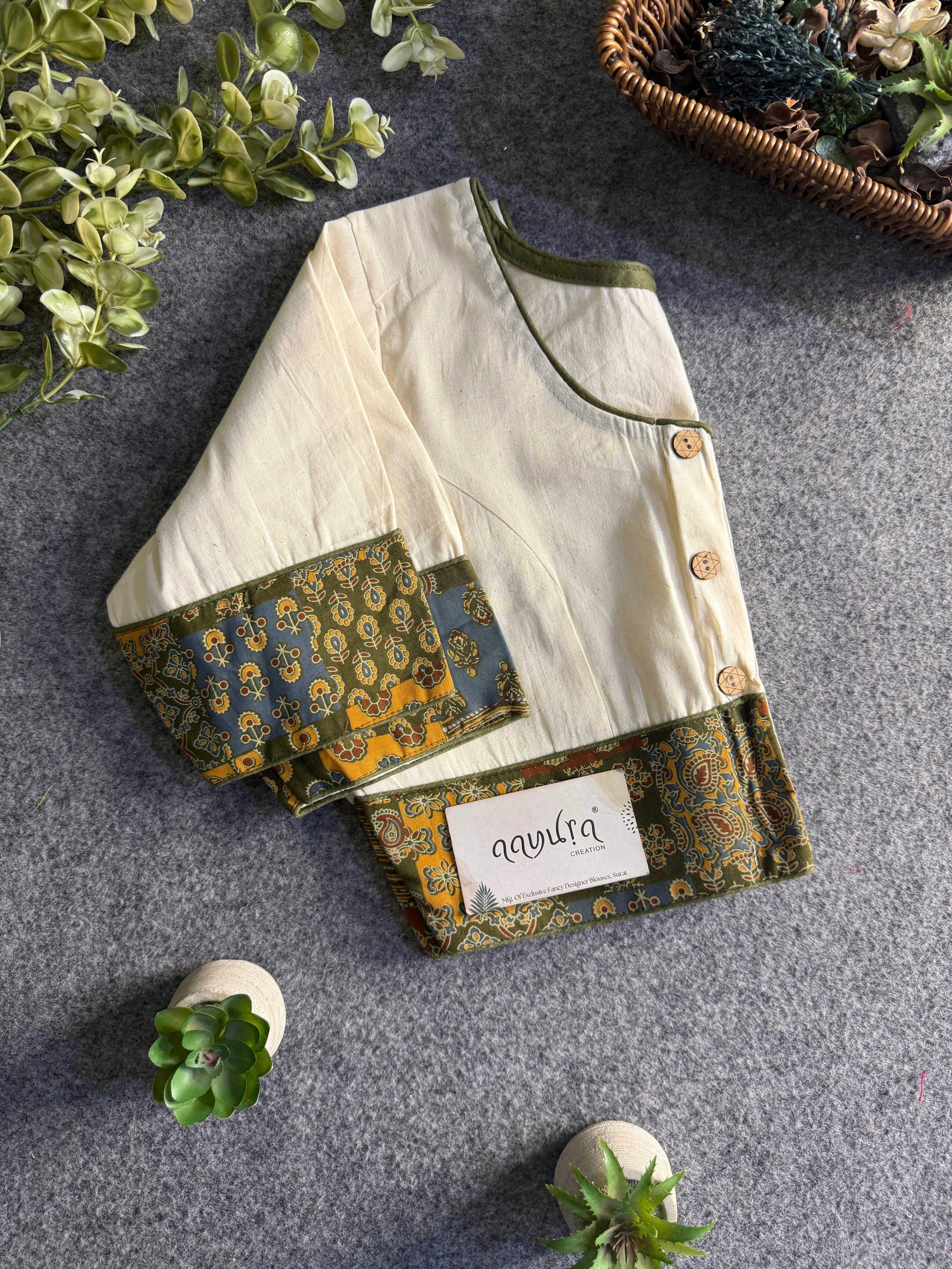 Everyday Ajrakh Elegance Blouse