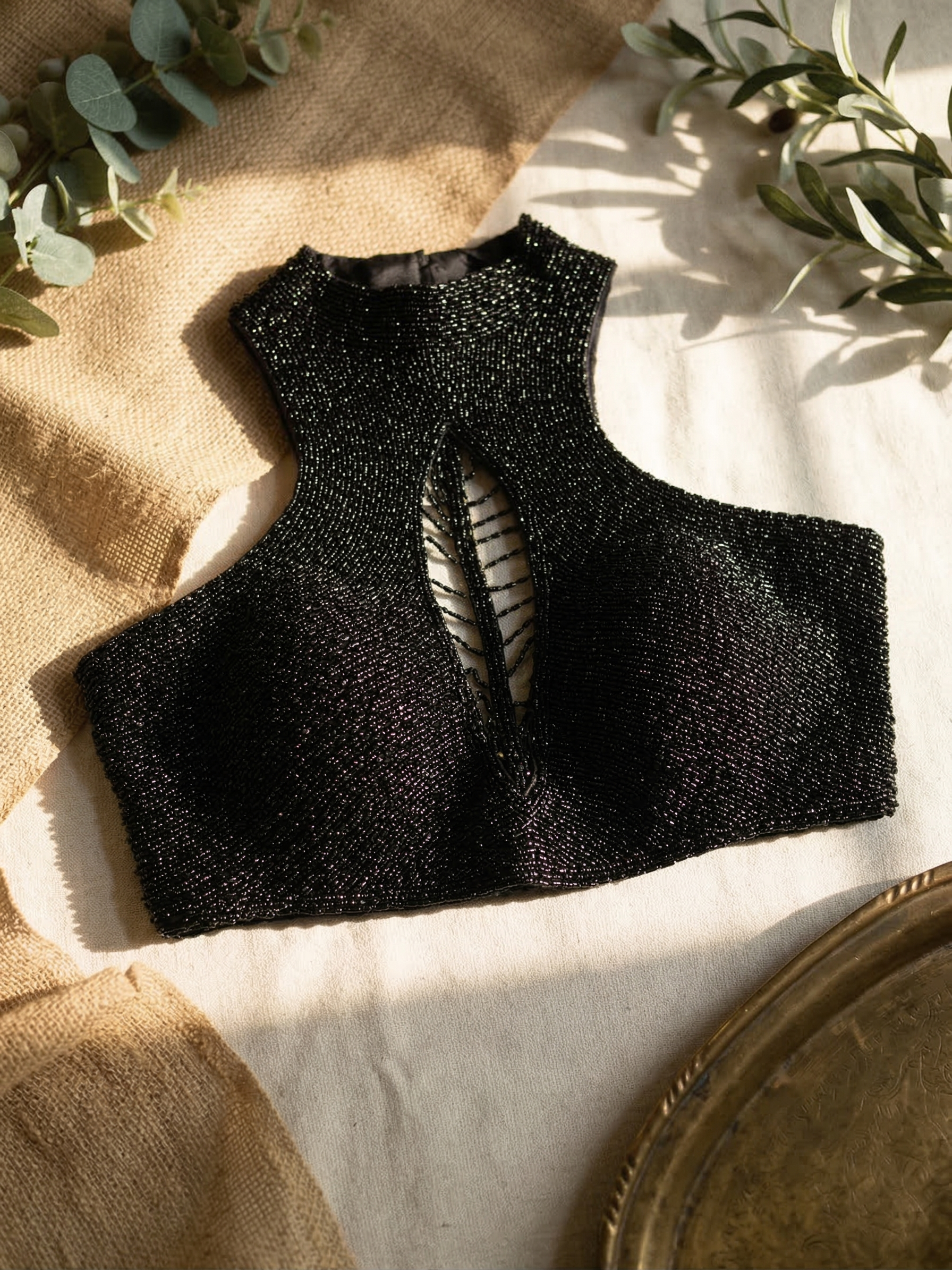 Chic Silk Handcrafted Blouse