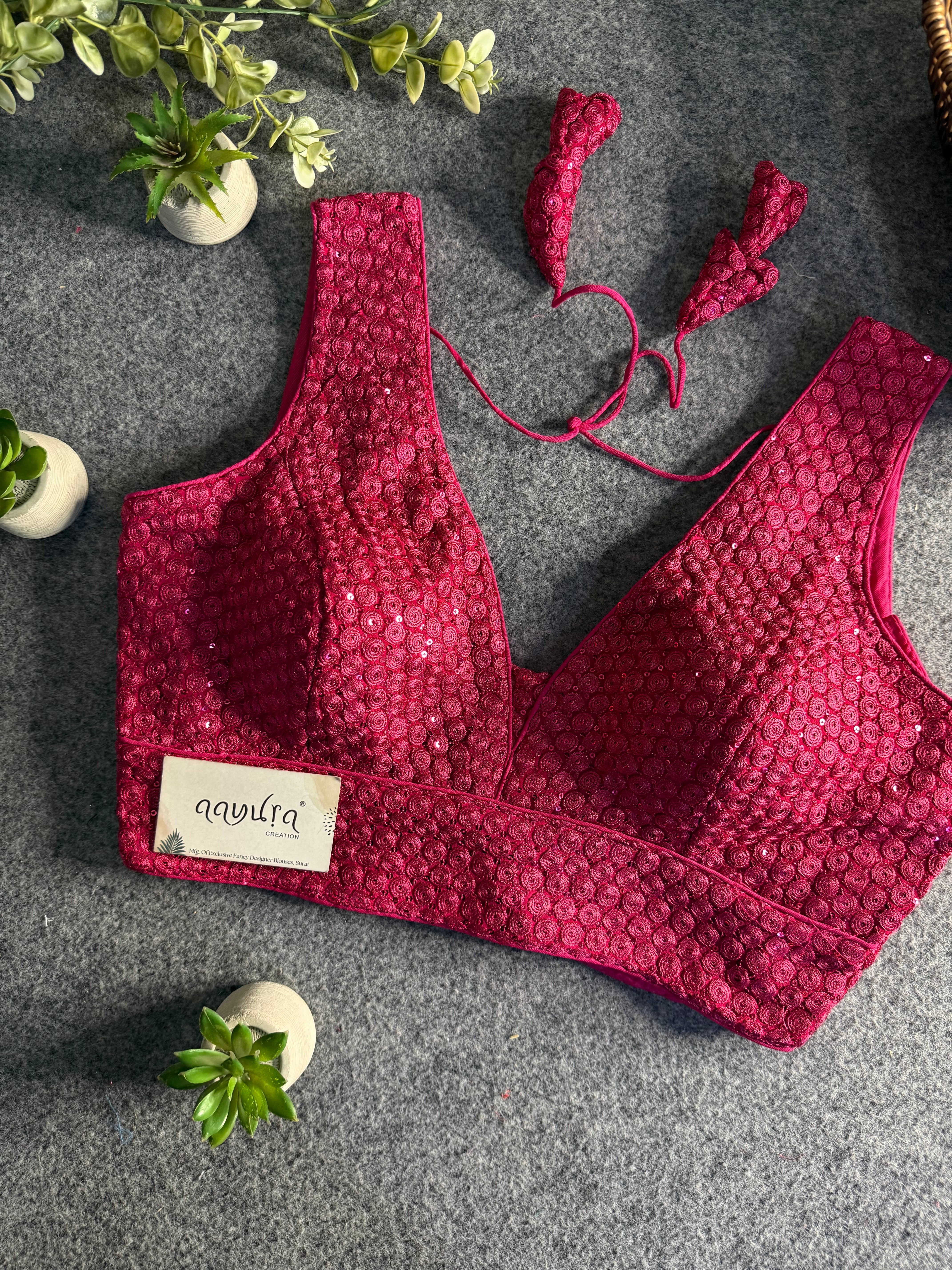 Divine Sequence Partywear Blouse