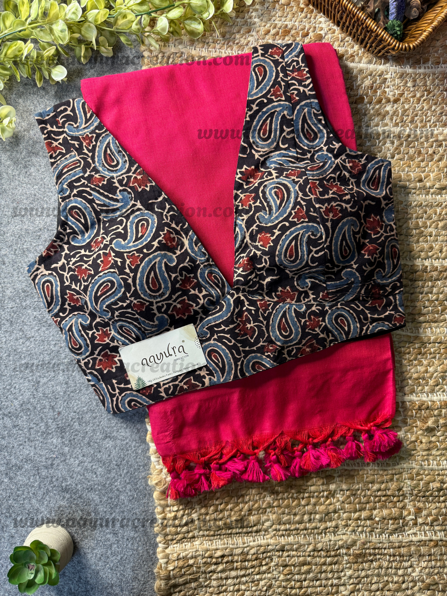 Ajrakh Vibe – Khadi Grace Combo
