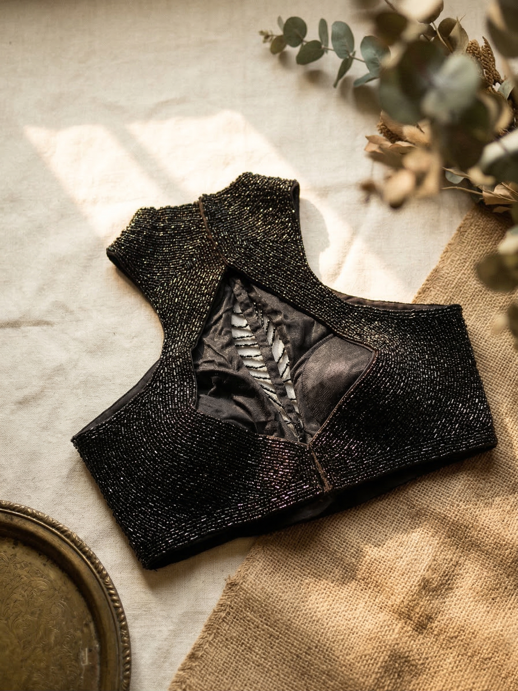 Chic Silk Handcrafted Blouse