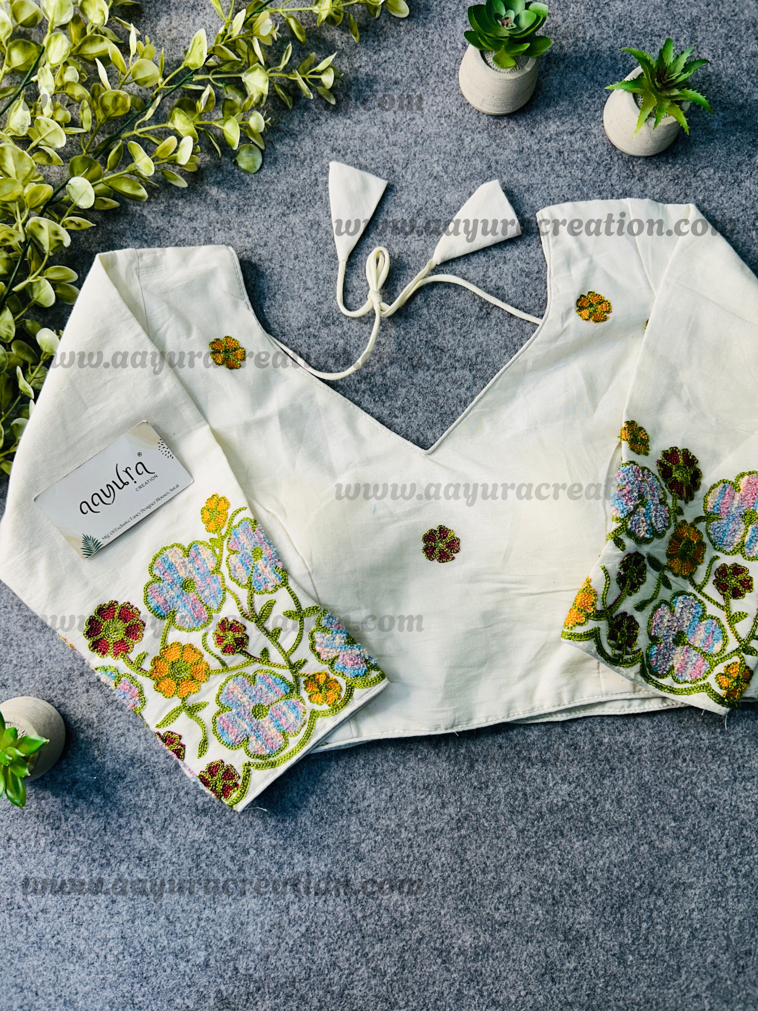 Embroidery Cotton Blouse
