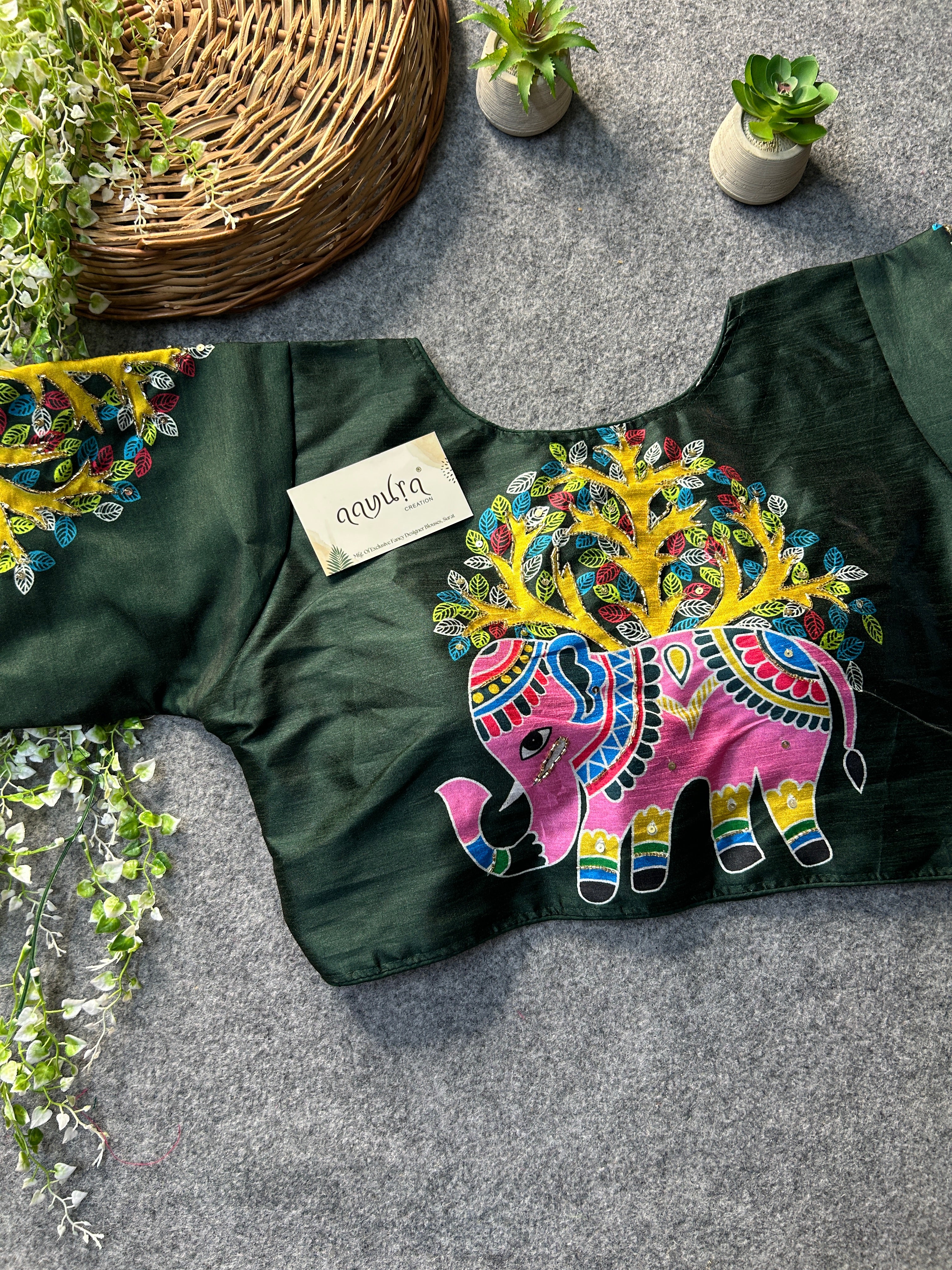 Elephant Print Blouse