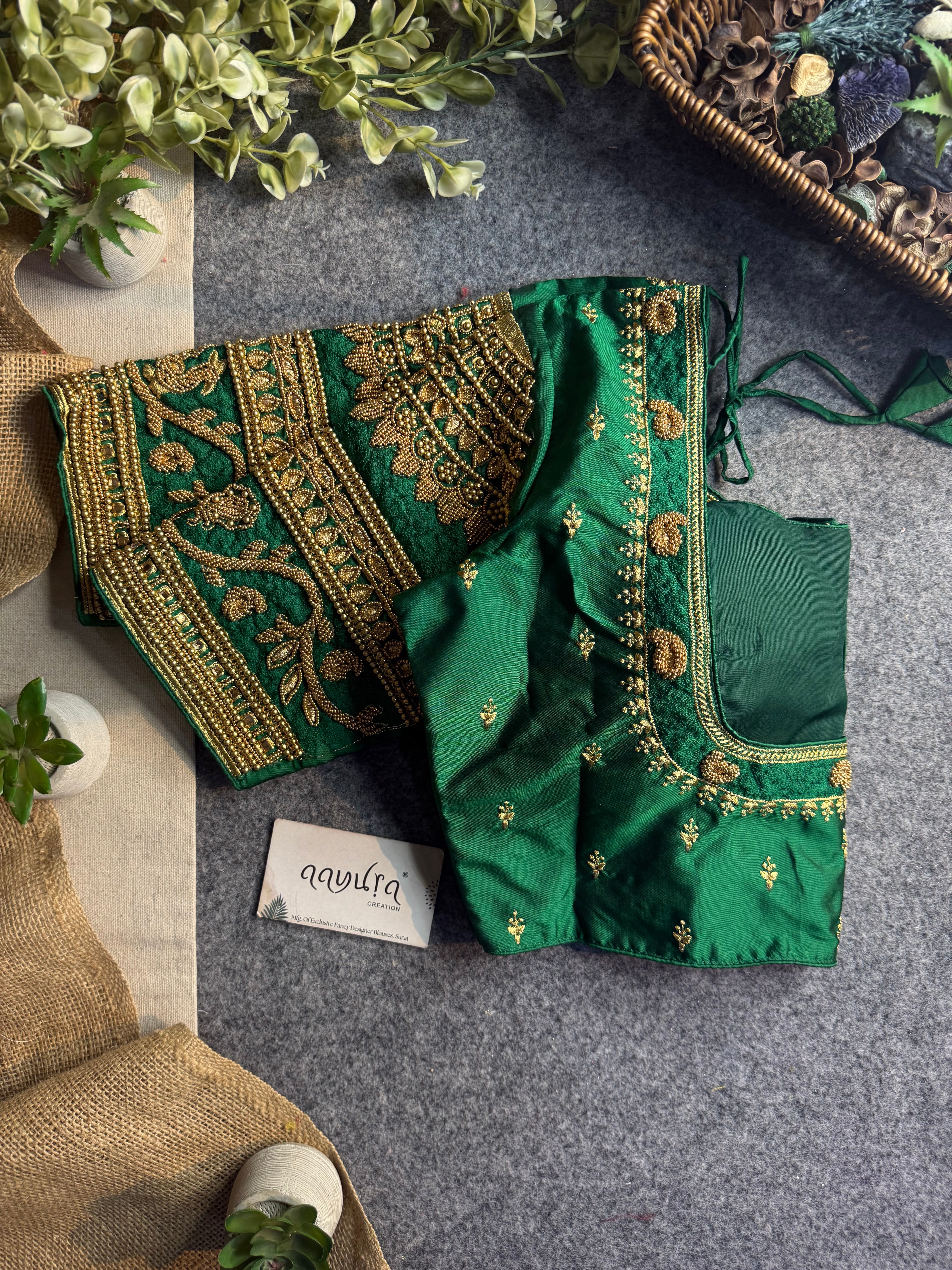 Rajwada Aari Jari Silk Blouse