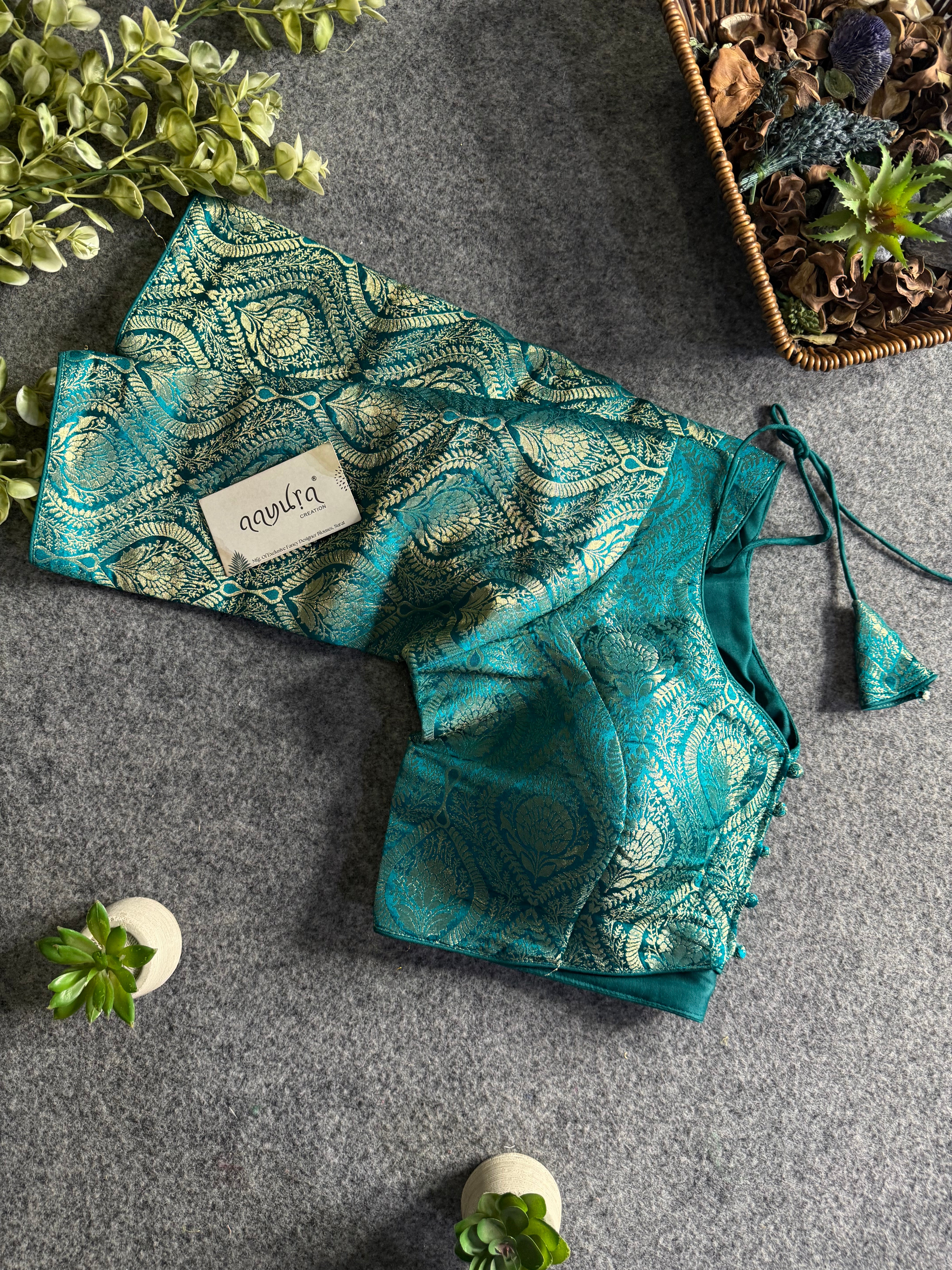 Ira Banarasi Classic Sleeve Blouse