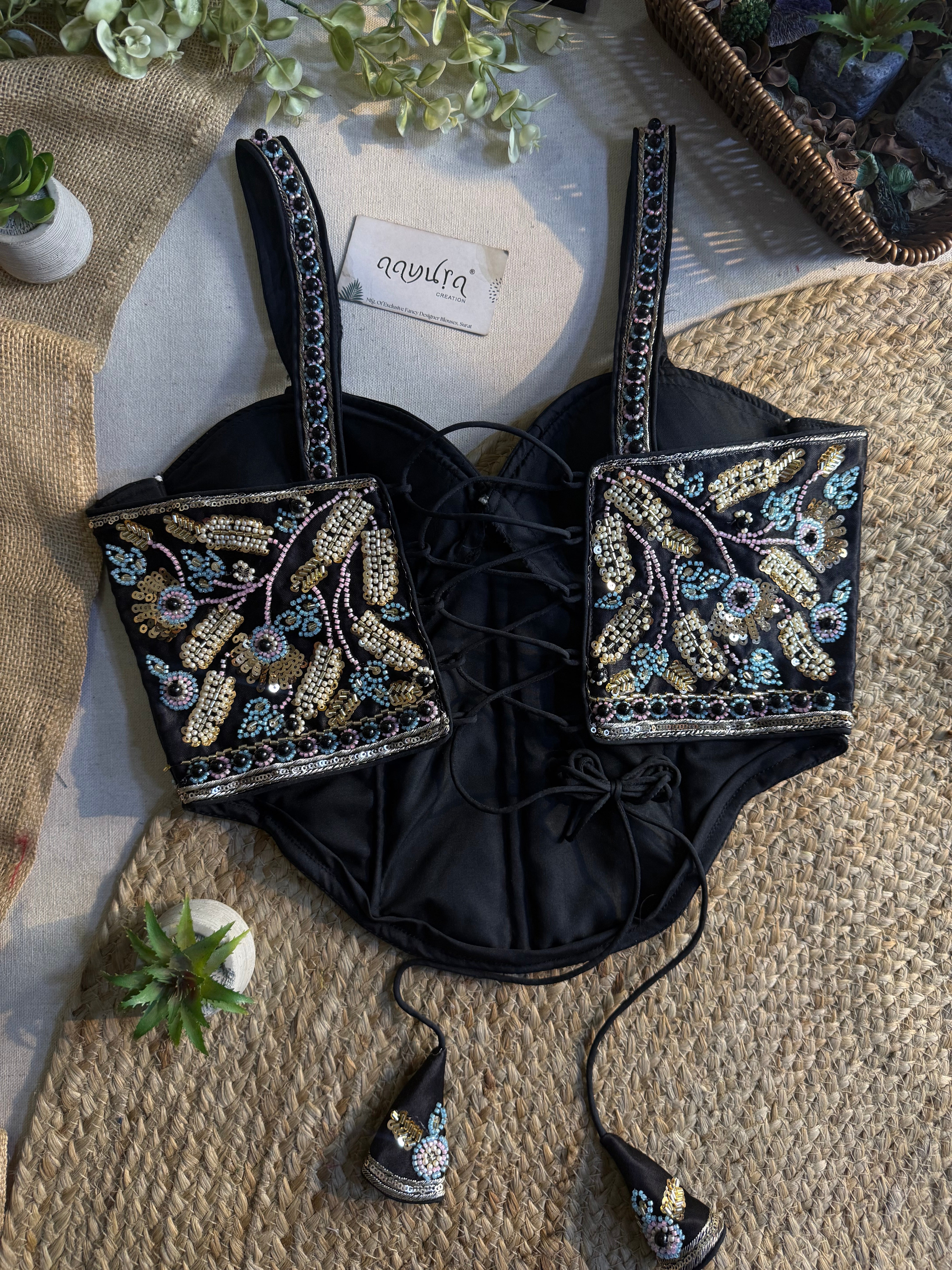 Aarvika Handcrafted Silk Co-Ord Blouse