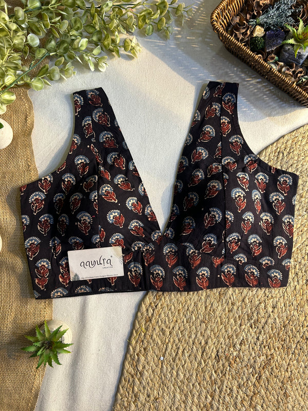Ajrakh V Neck