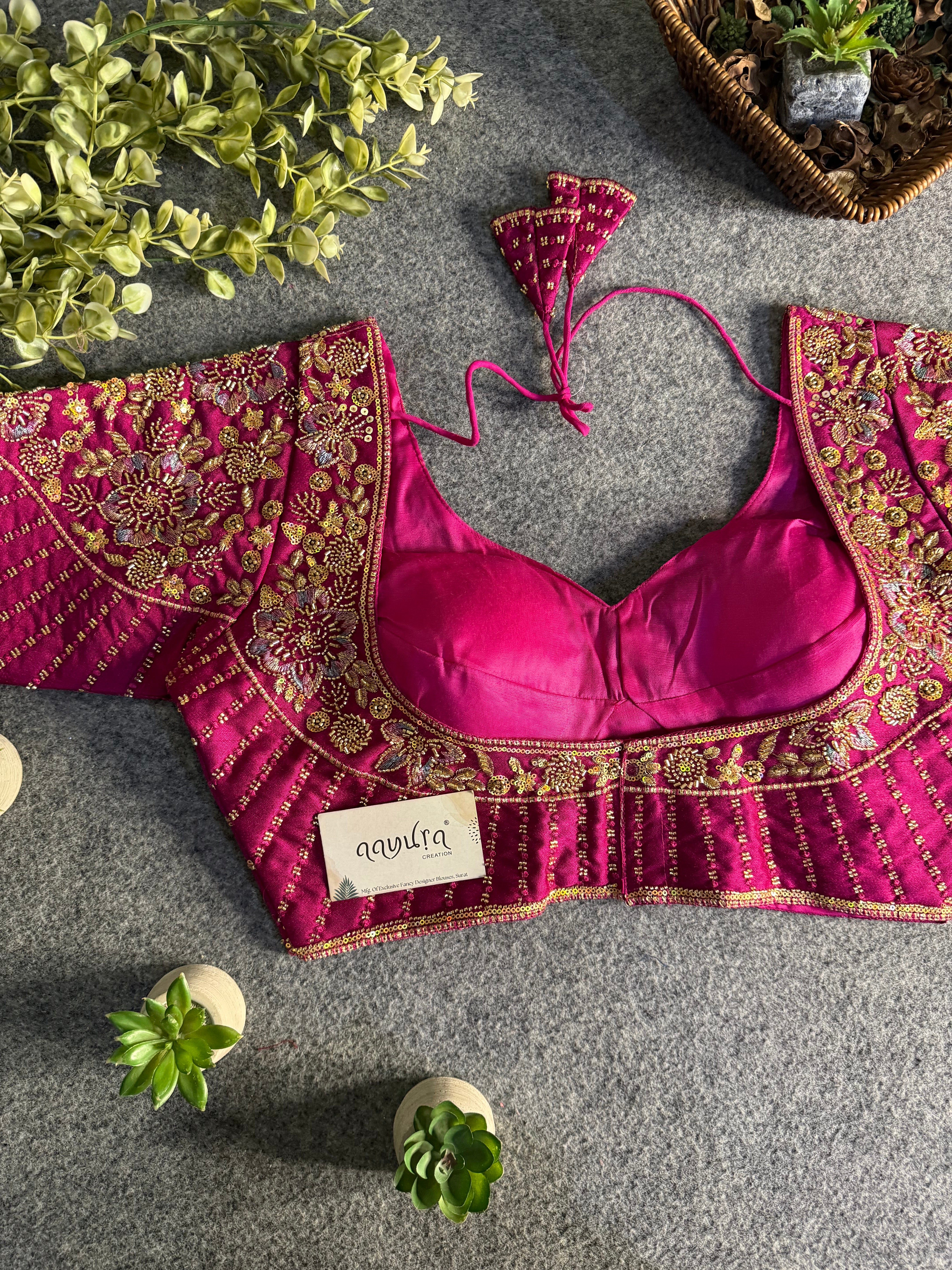 Glamour Italian Silk Beads & Sequence Blouse