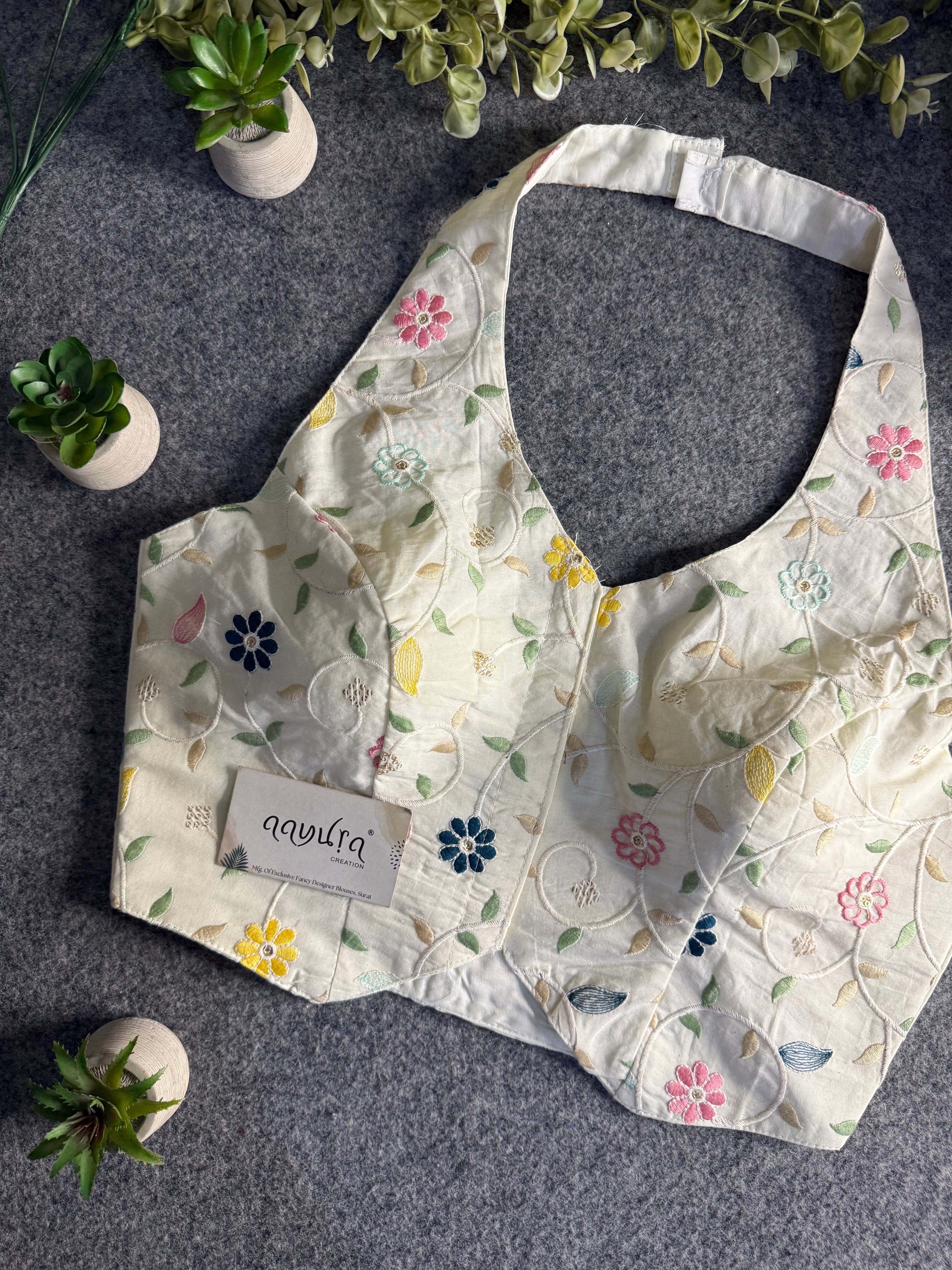 Cotton Halter Neck Blouse