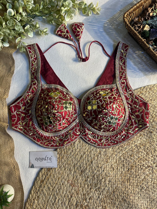 Gulnaar Mirror Designer Blouse