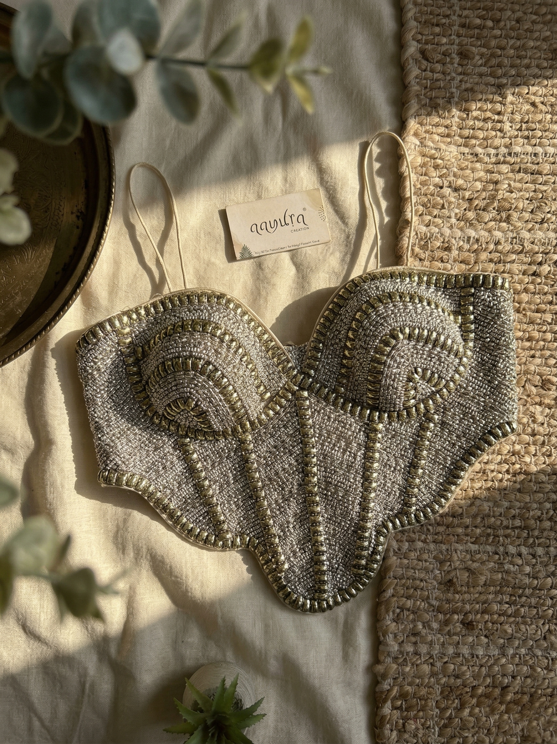 Elina Luxe Silk Handwork Blouse
