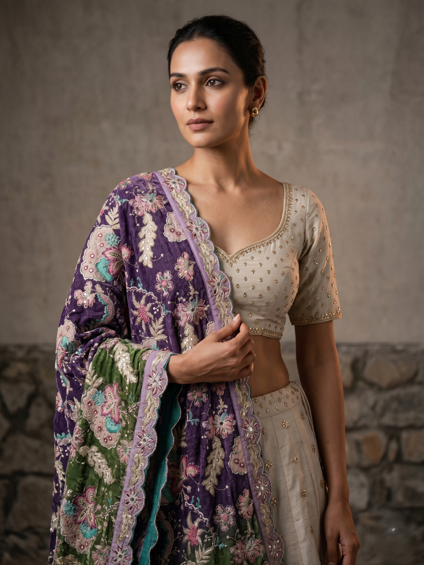 Varnika Thread Embellished Dupatta