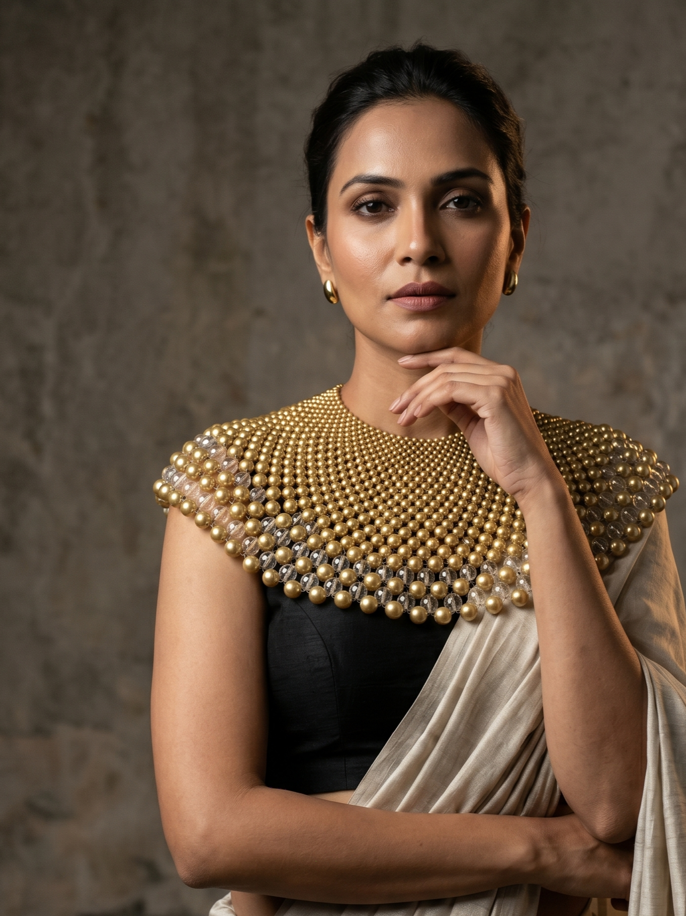 Luxury Moti Work Designer Kochi