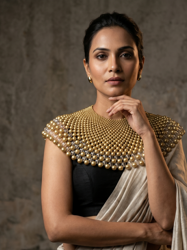 Luxury Moti Work Designer Kochi