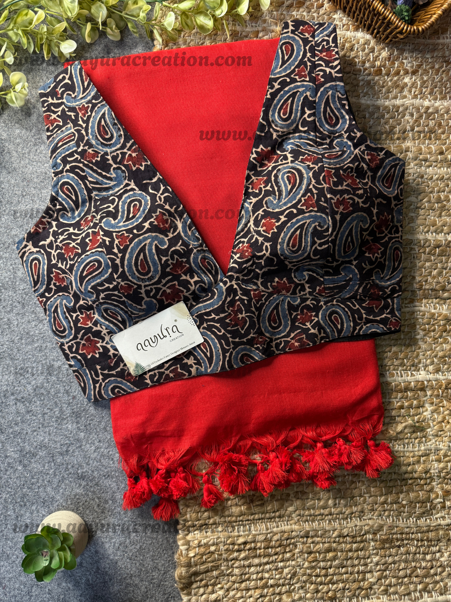 Ajrakh Vibe – Khadi Grace Combo