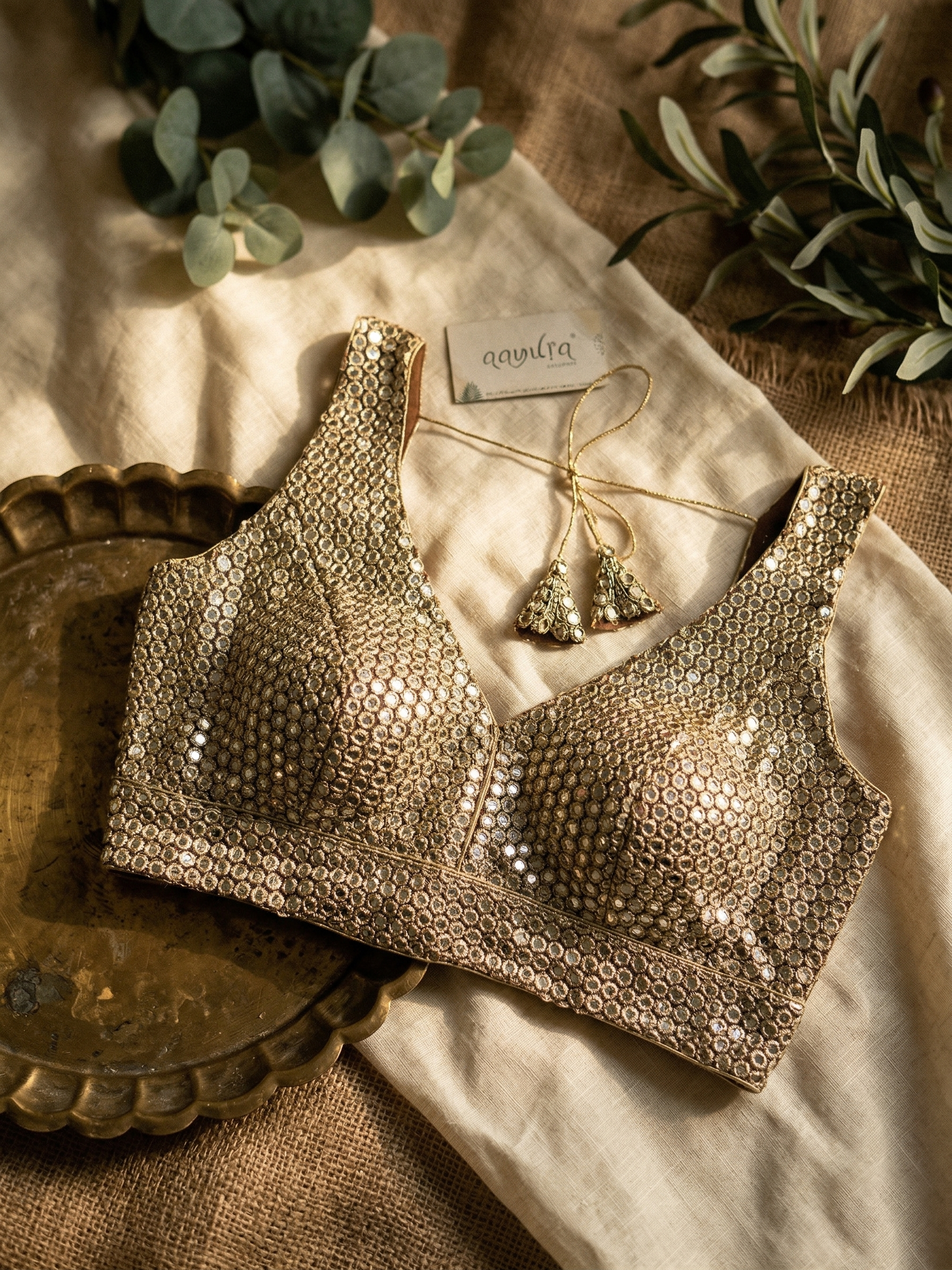 Aabha Mirror Glow Blouse