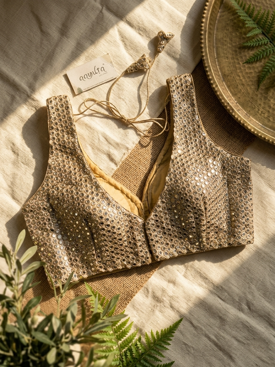 Aabha Mirror Glow Blouse