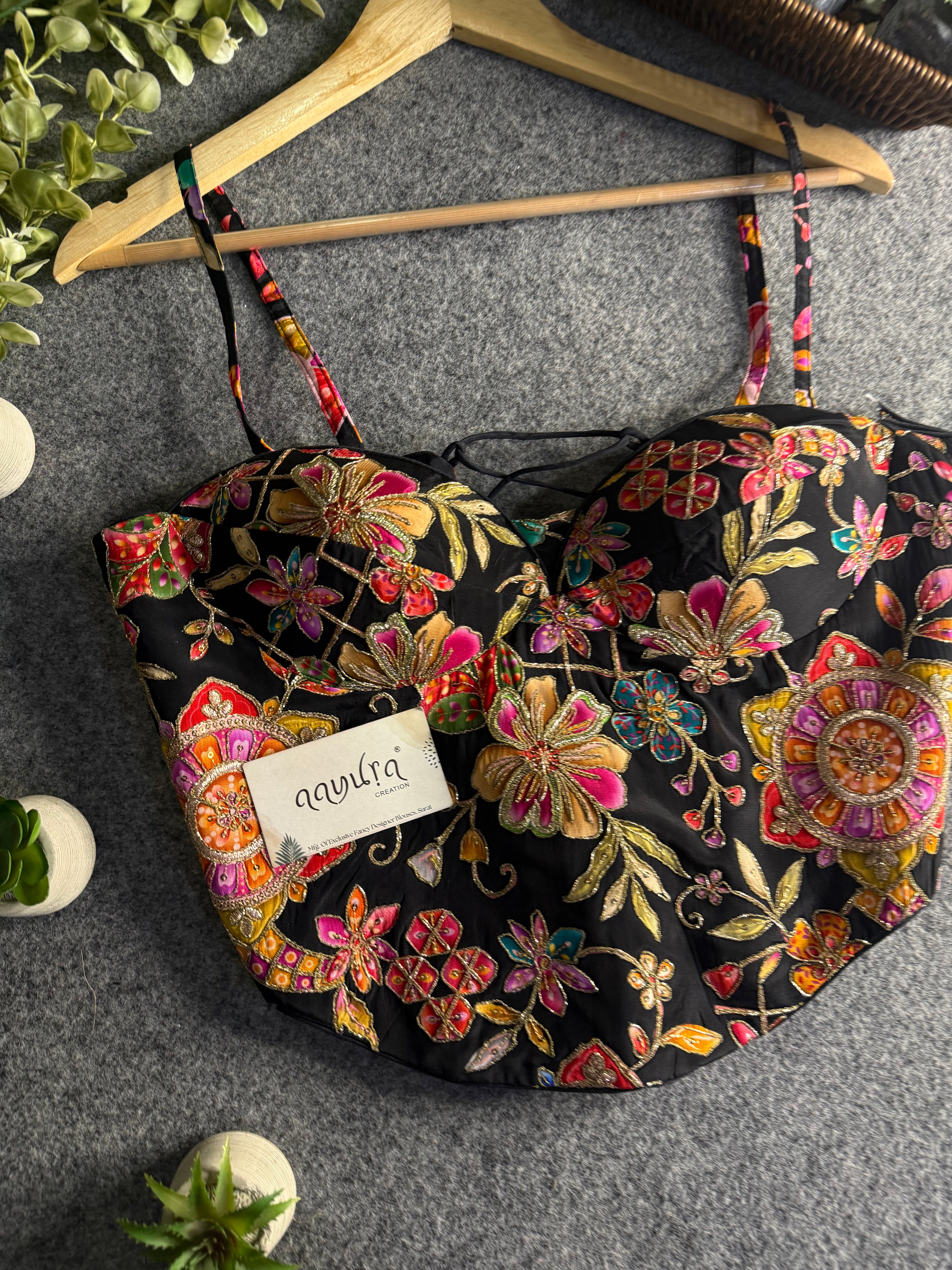 Aavya Luxe Crepe Silk Co-Ord Blouse