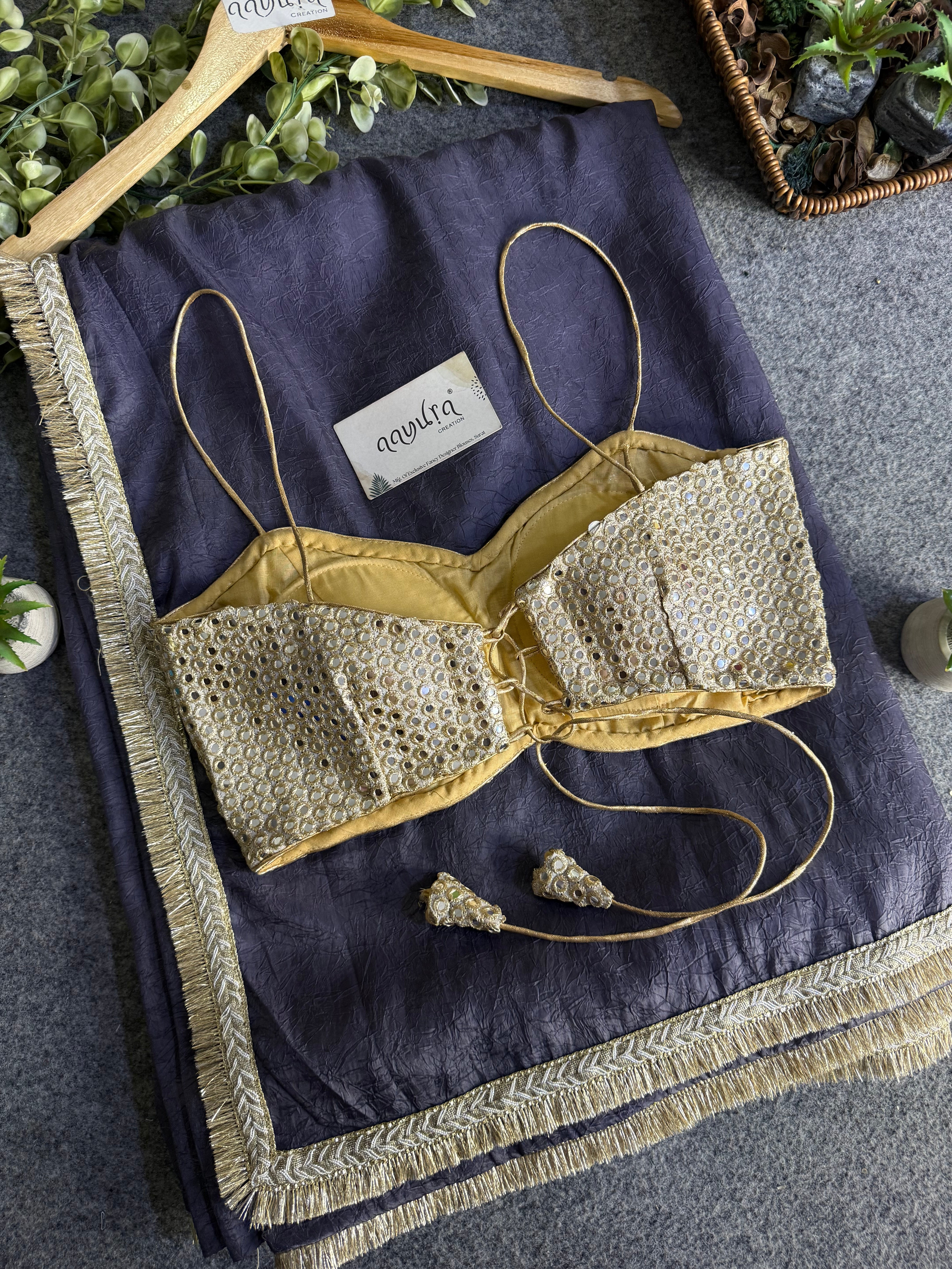 Starlight Mirror Strap Blouse Set