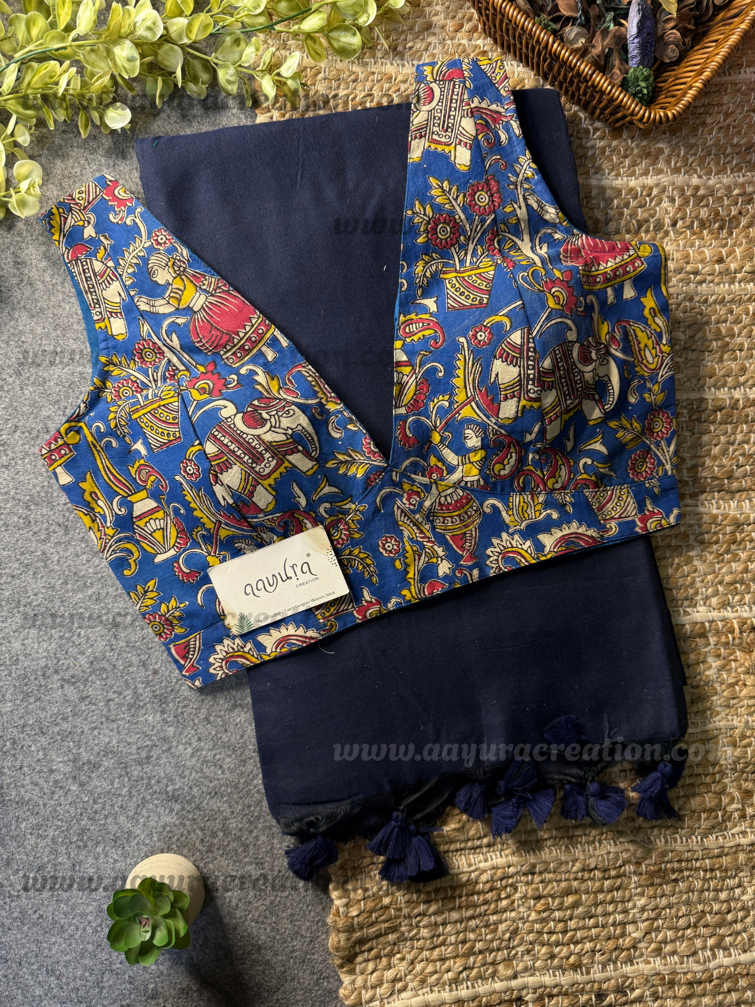 Ajrakh Vibe – Khadi Grace Combo