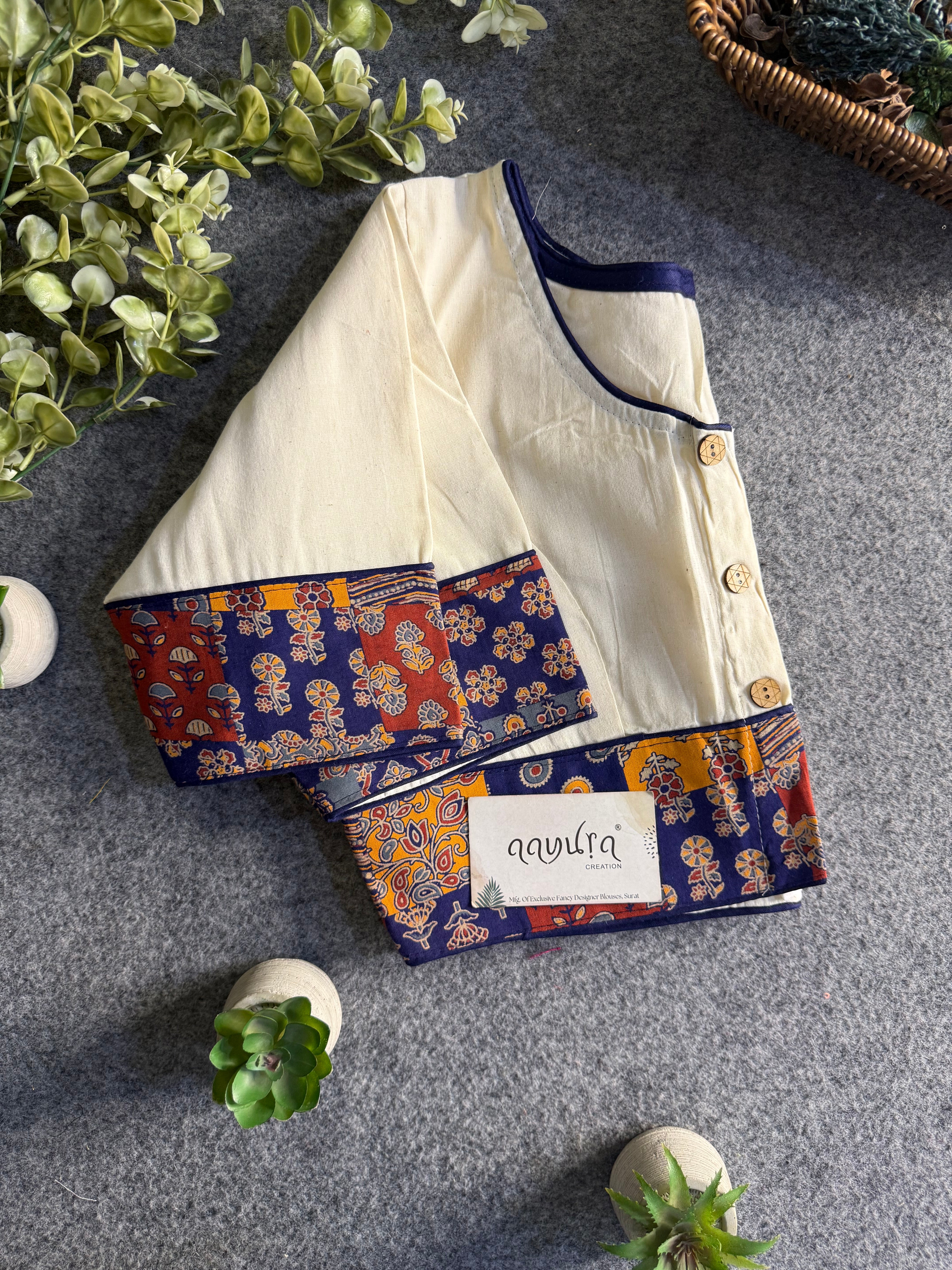 Everyday Ajrakh Elegance Blouse