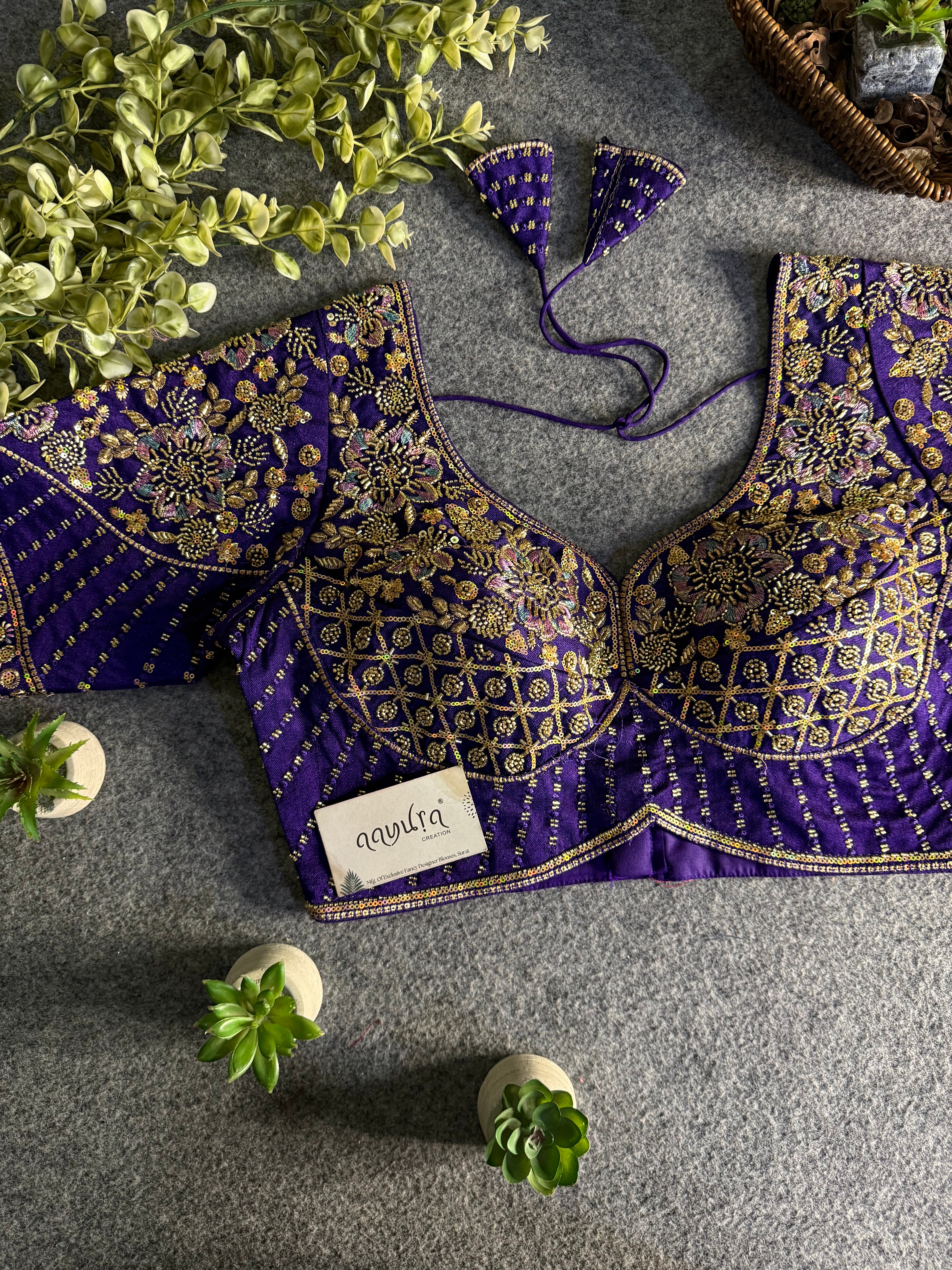 Glamour Italian Silk Beads & Sequence Blouse