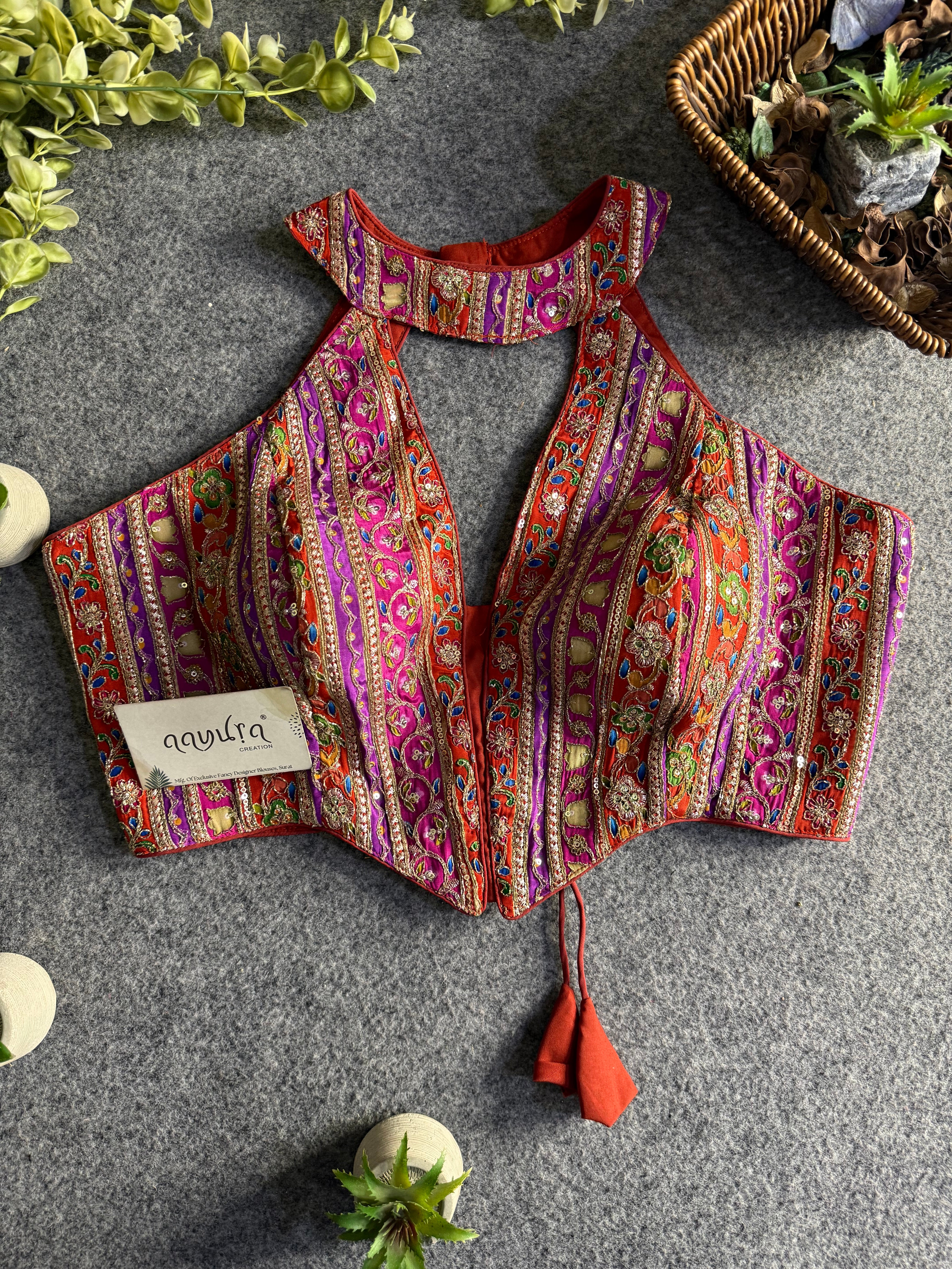 Diva Glow Halter Neck Blouse