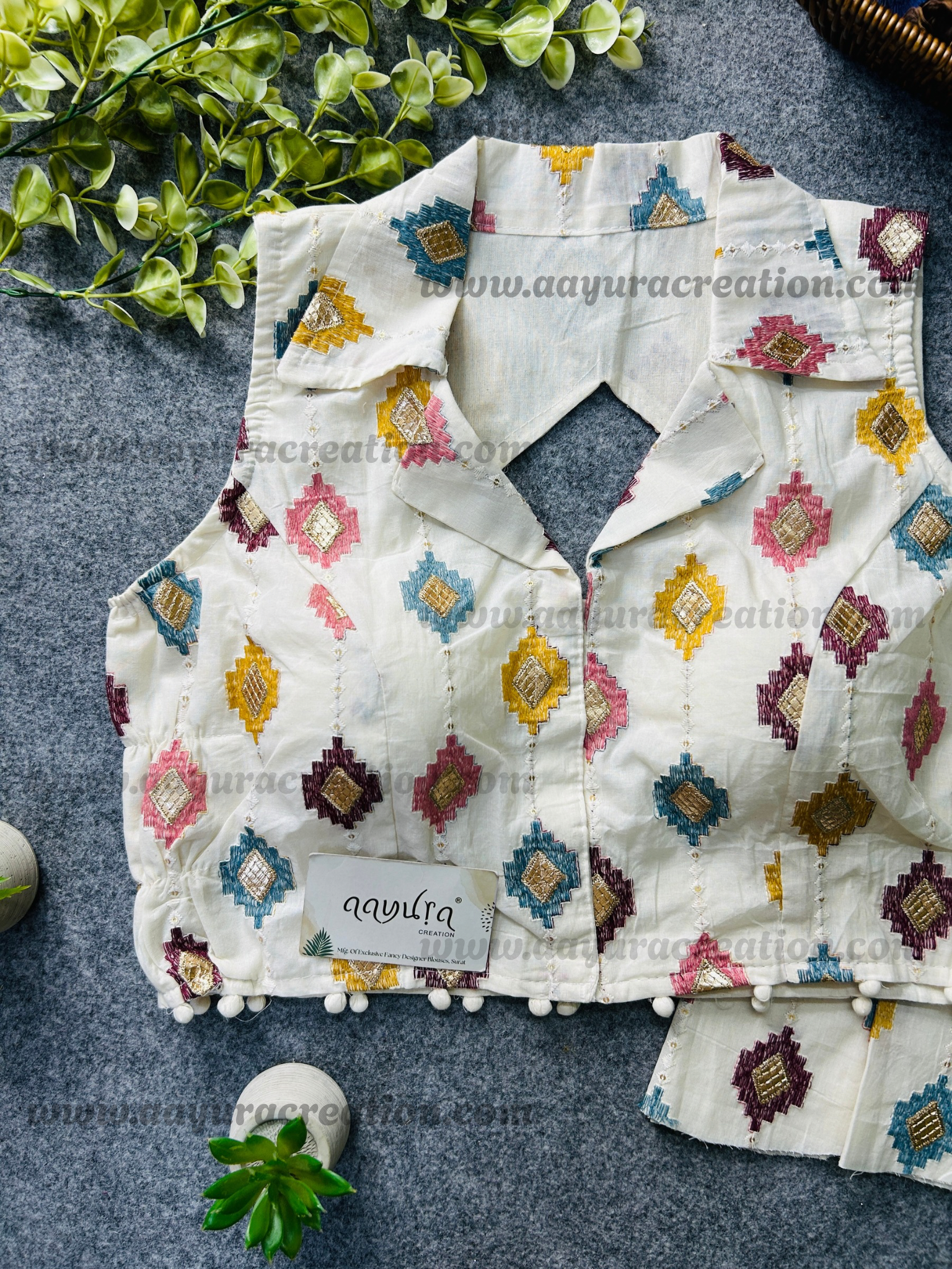 Khadi Stretchable Blouse