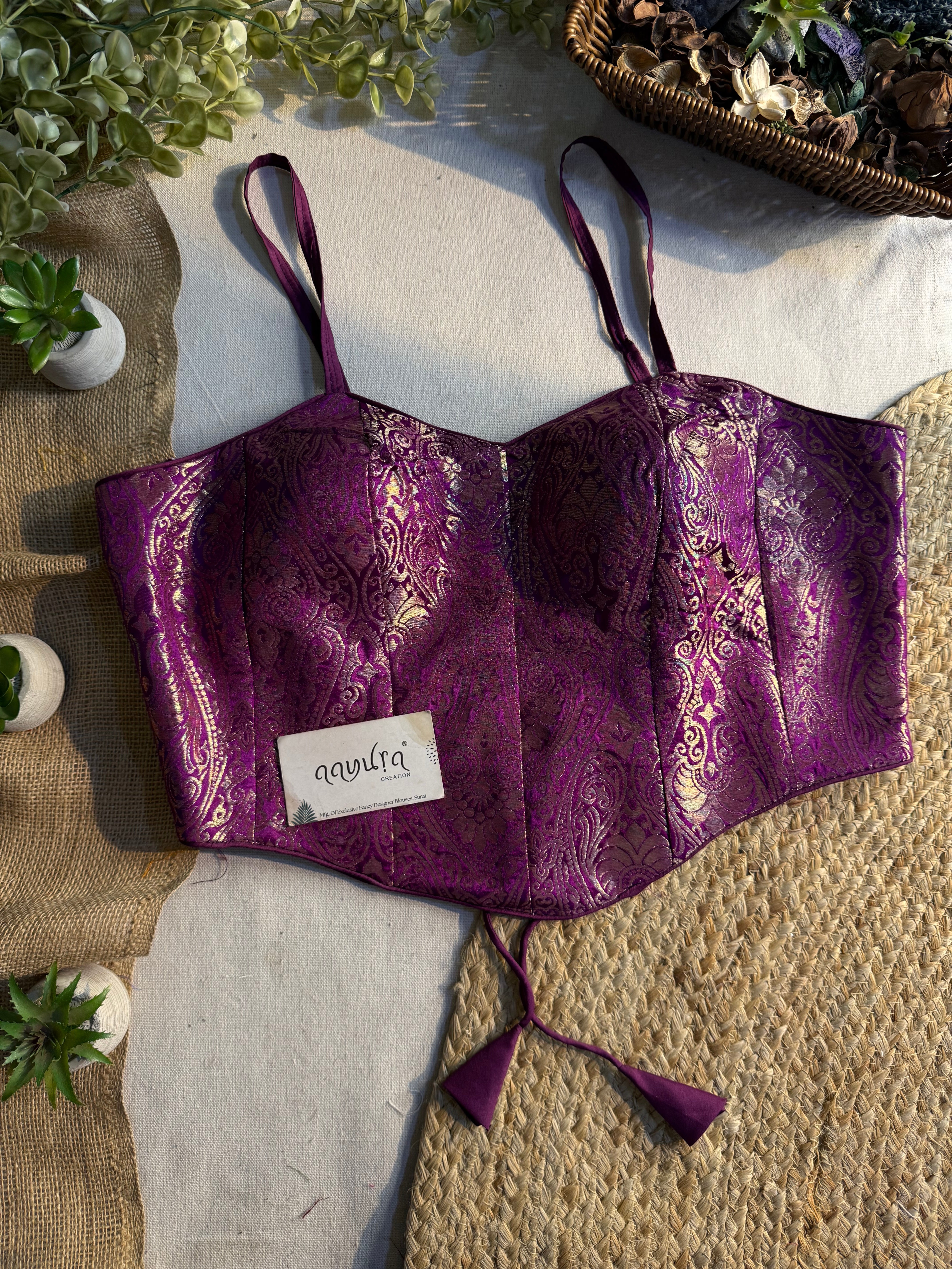 Banarasi Backless Blouse