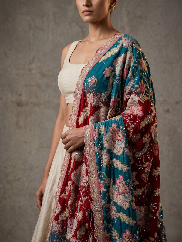 Varnika Thread Embellished Dupatta