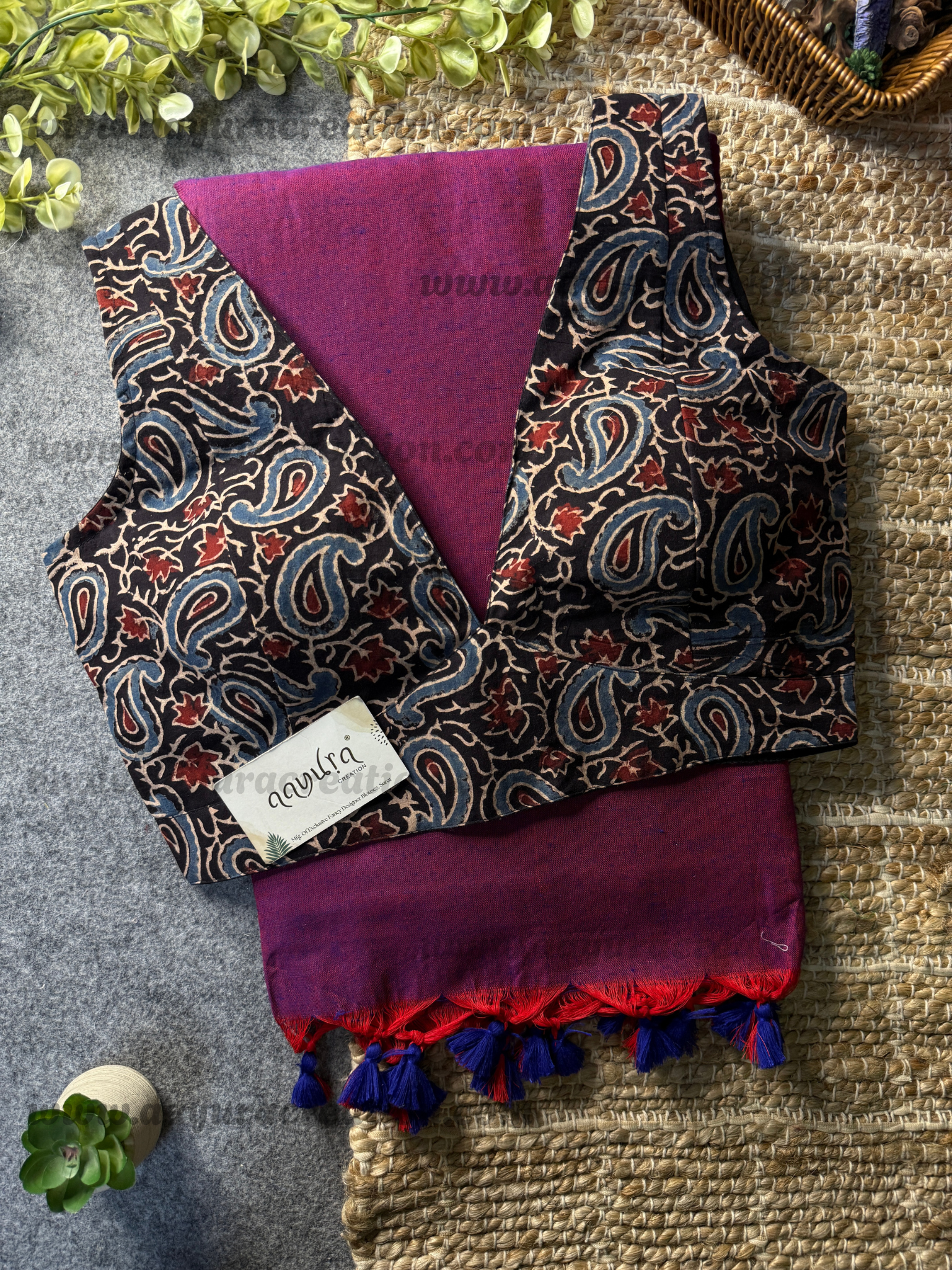 Ajrakh Vibe – Khadi Grace Combo