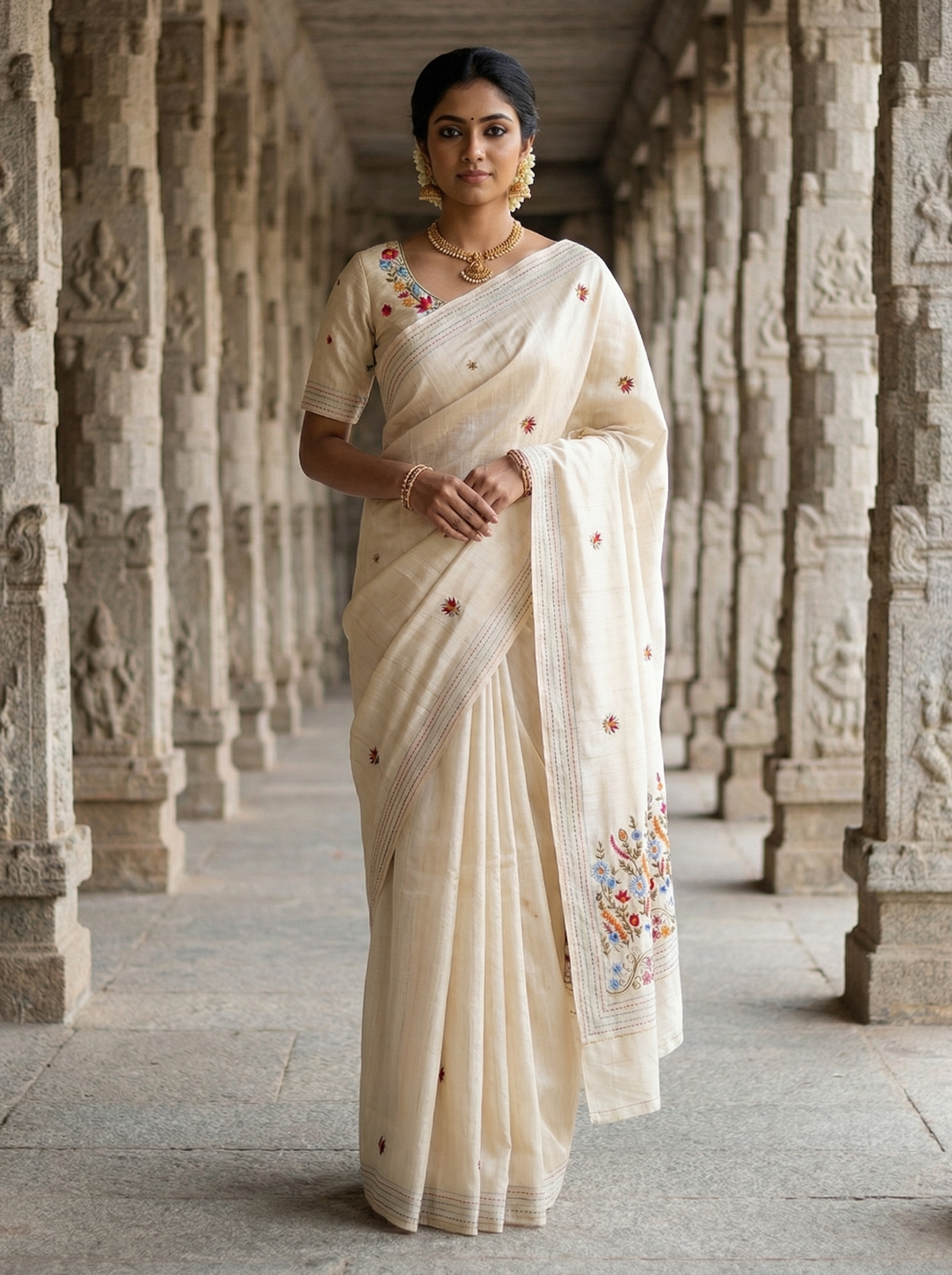 Aarohi Rich Pure Tussar Silk Saree