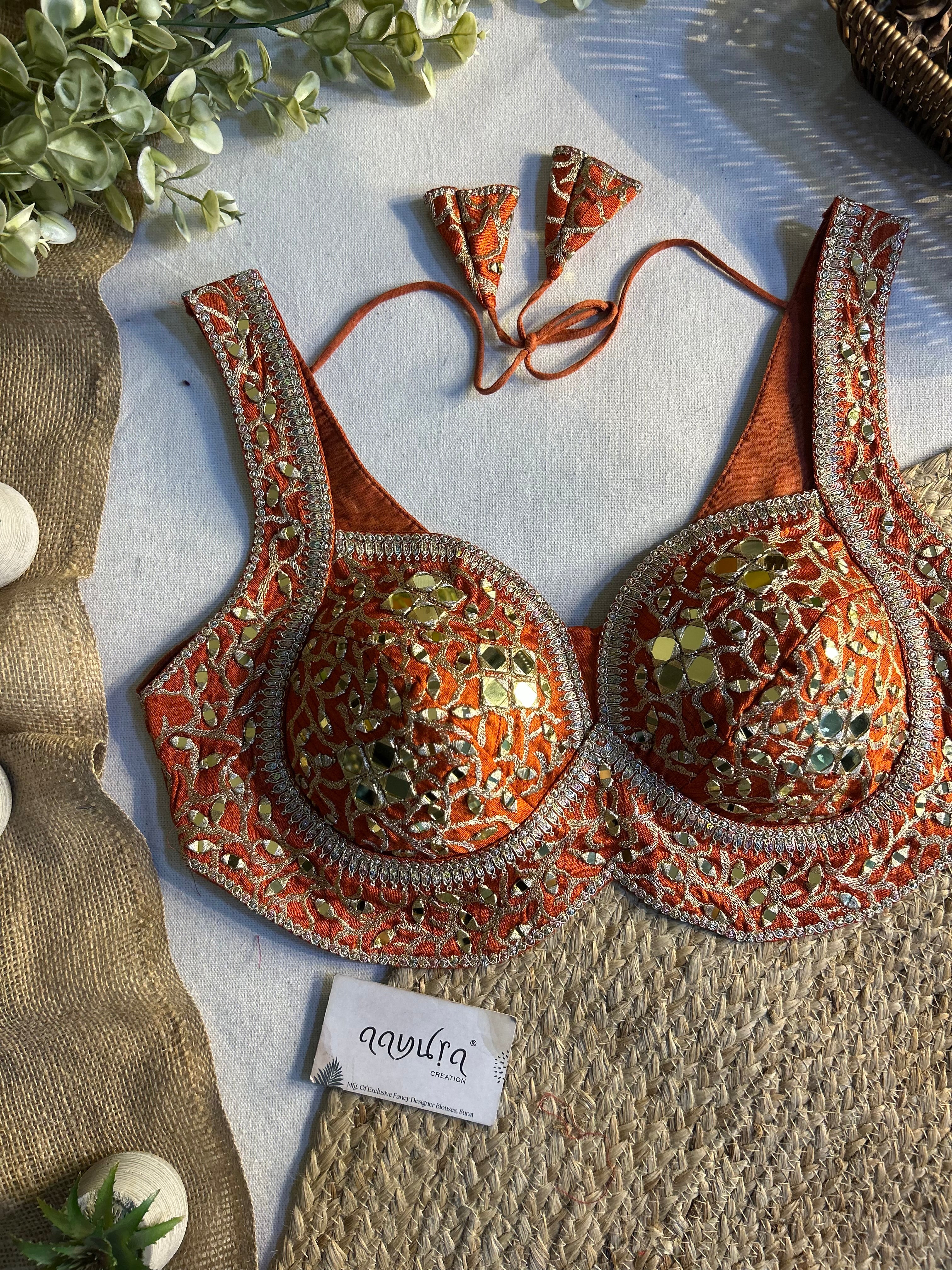 Gulnaar Mirror Designer Blouse