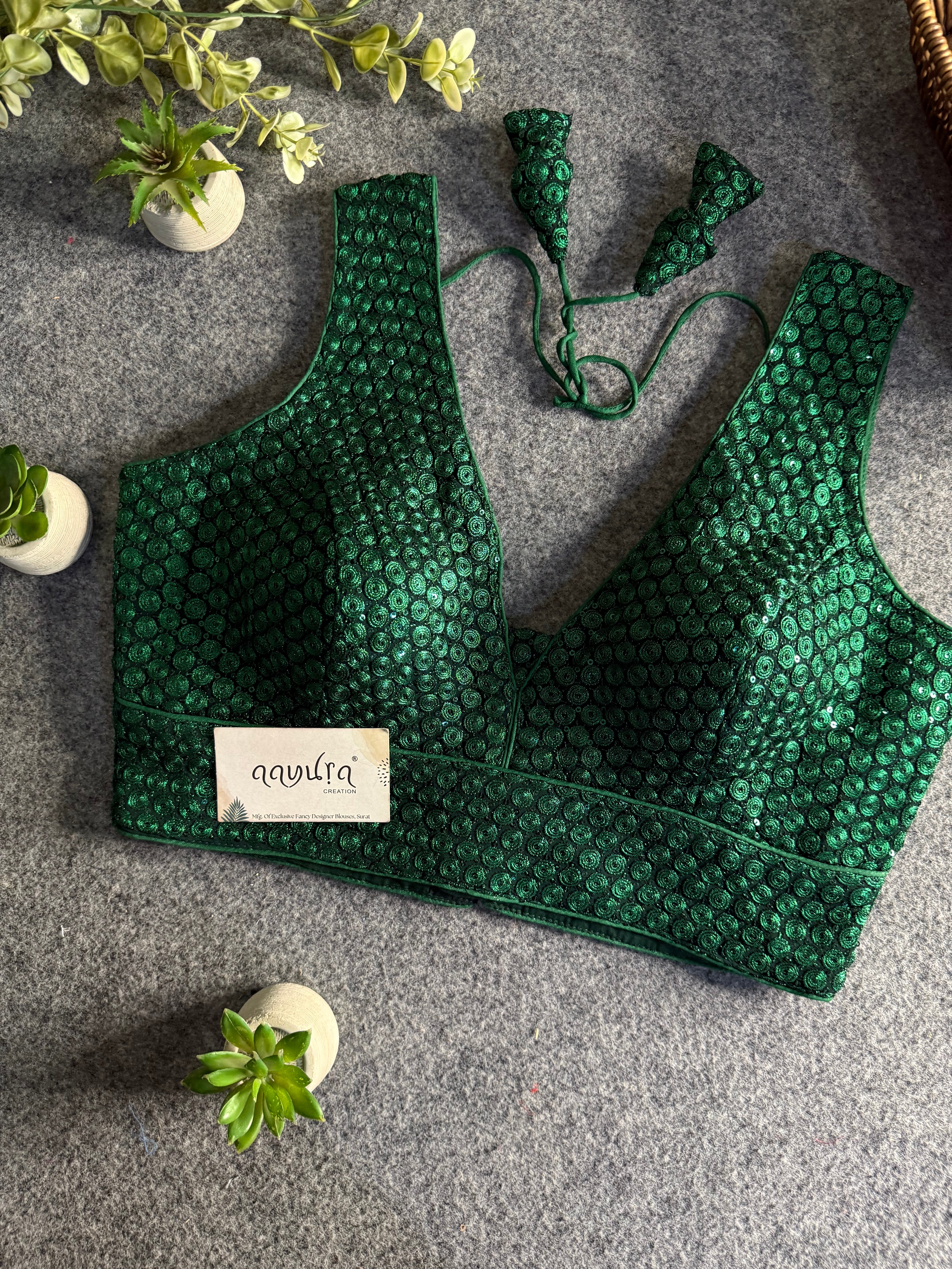 Divine Sequence Partywear Blouse