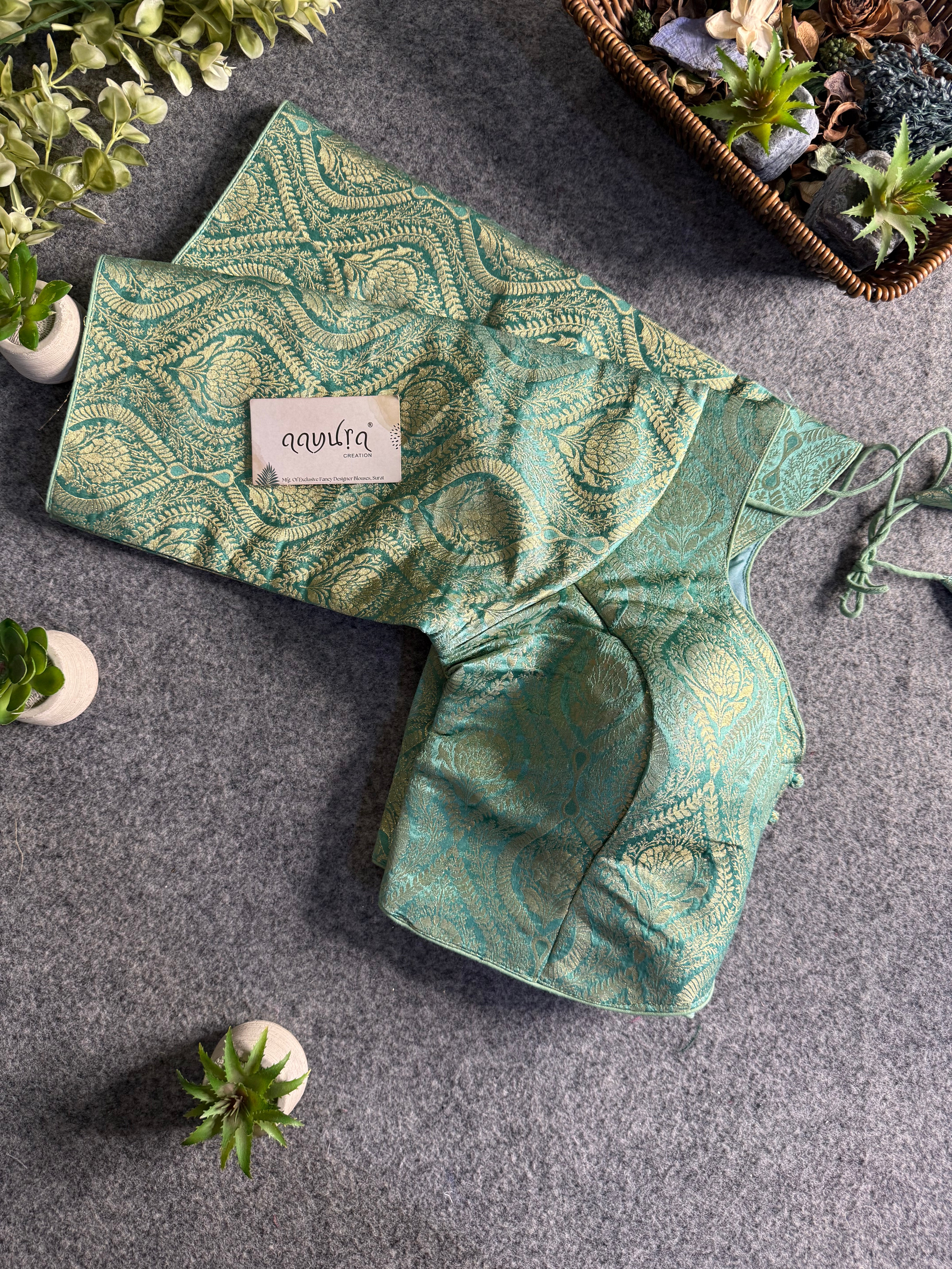 Ira Banarasi Classic Sleeve Blouse