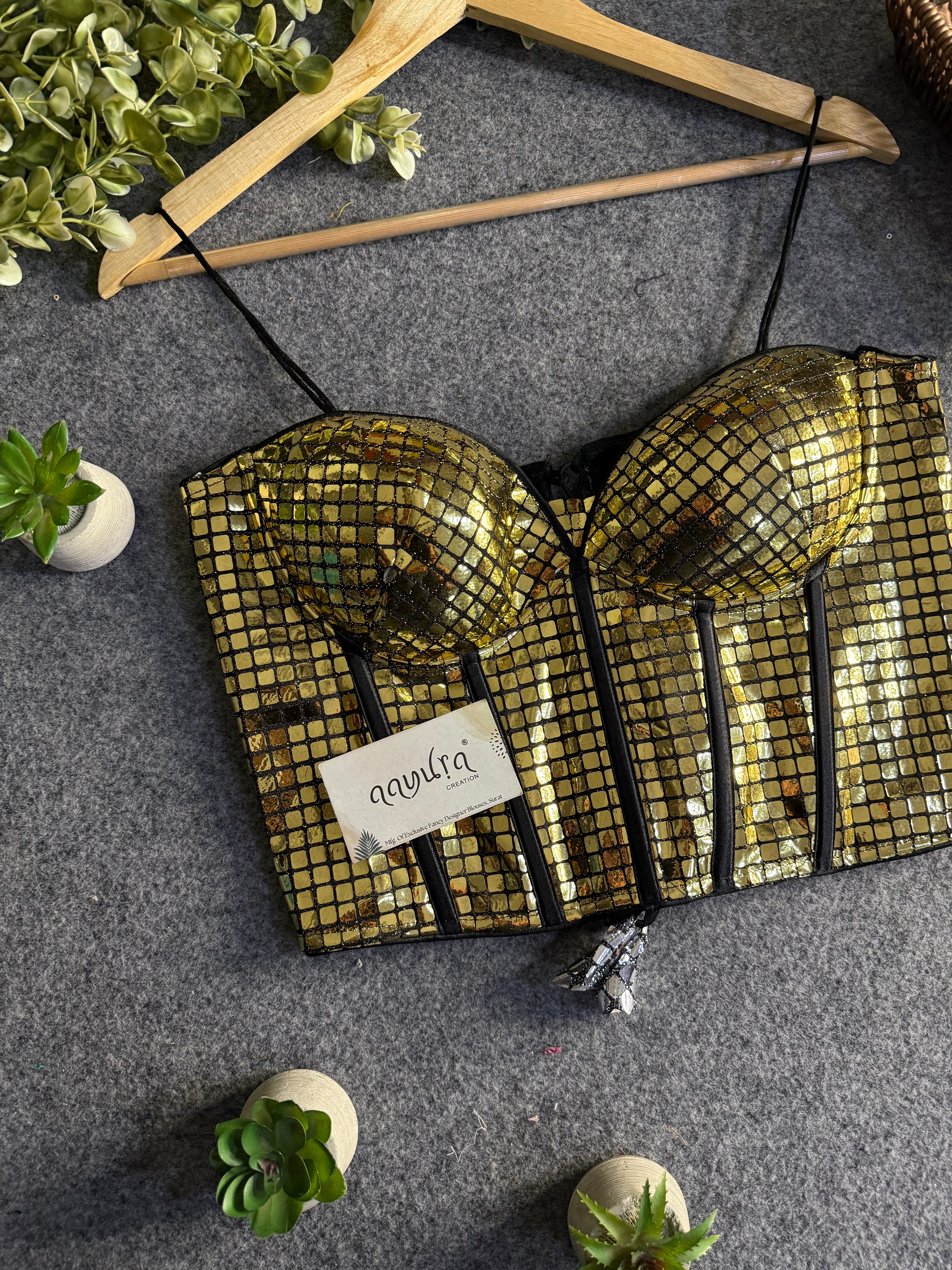 Luxe Silk Foil Work Longline Blouse