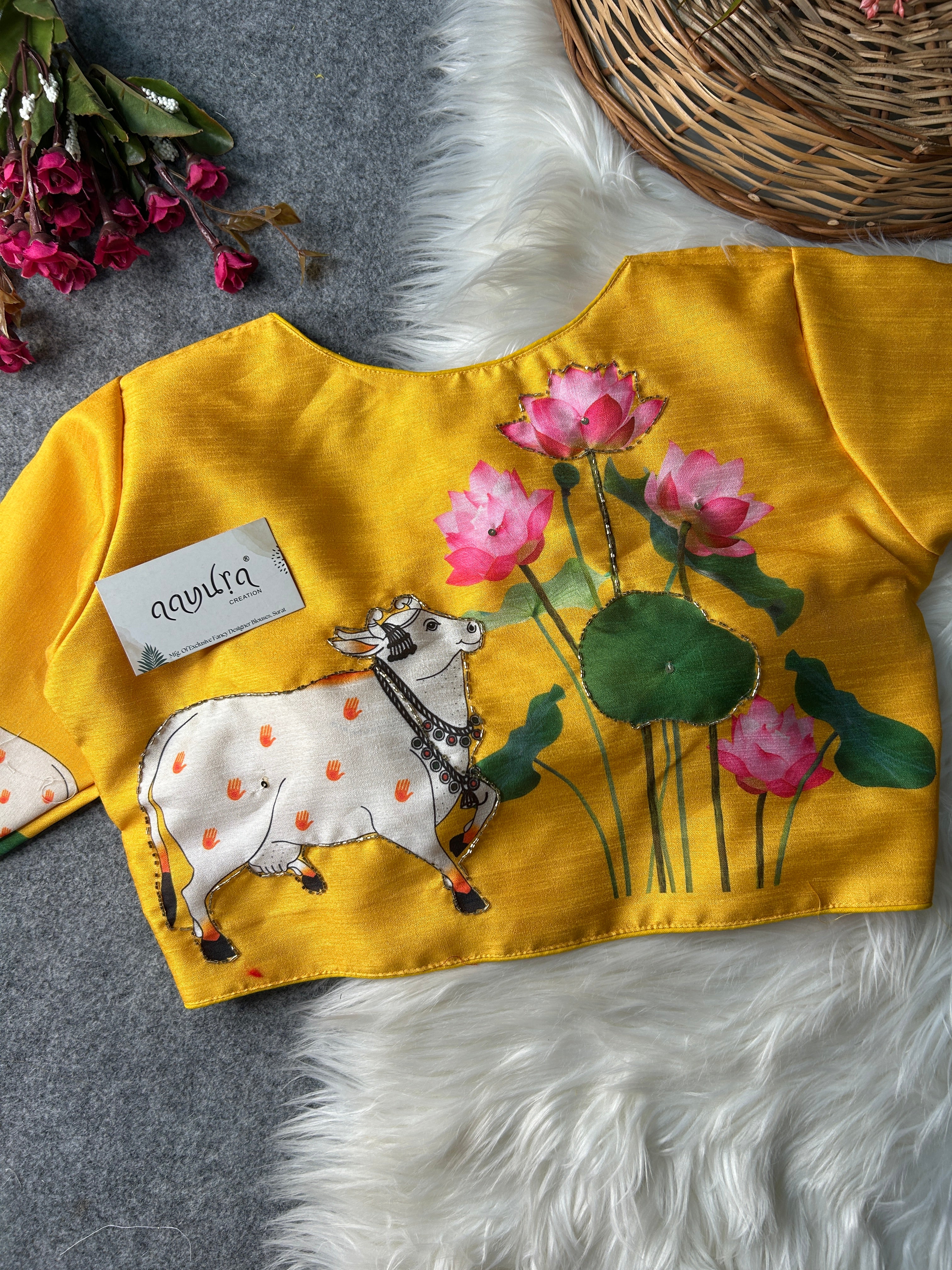 Cow Print Blouse