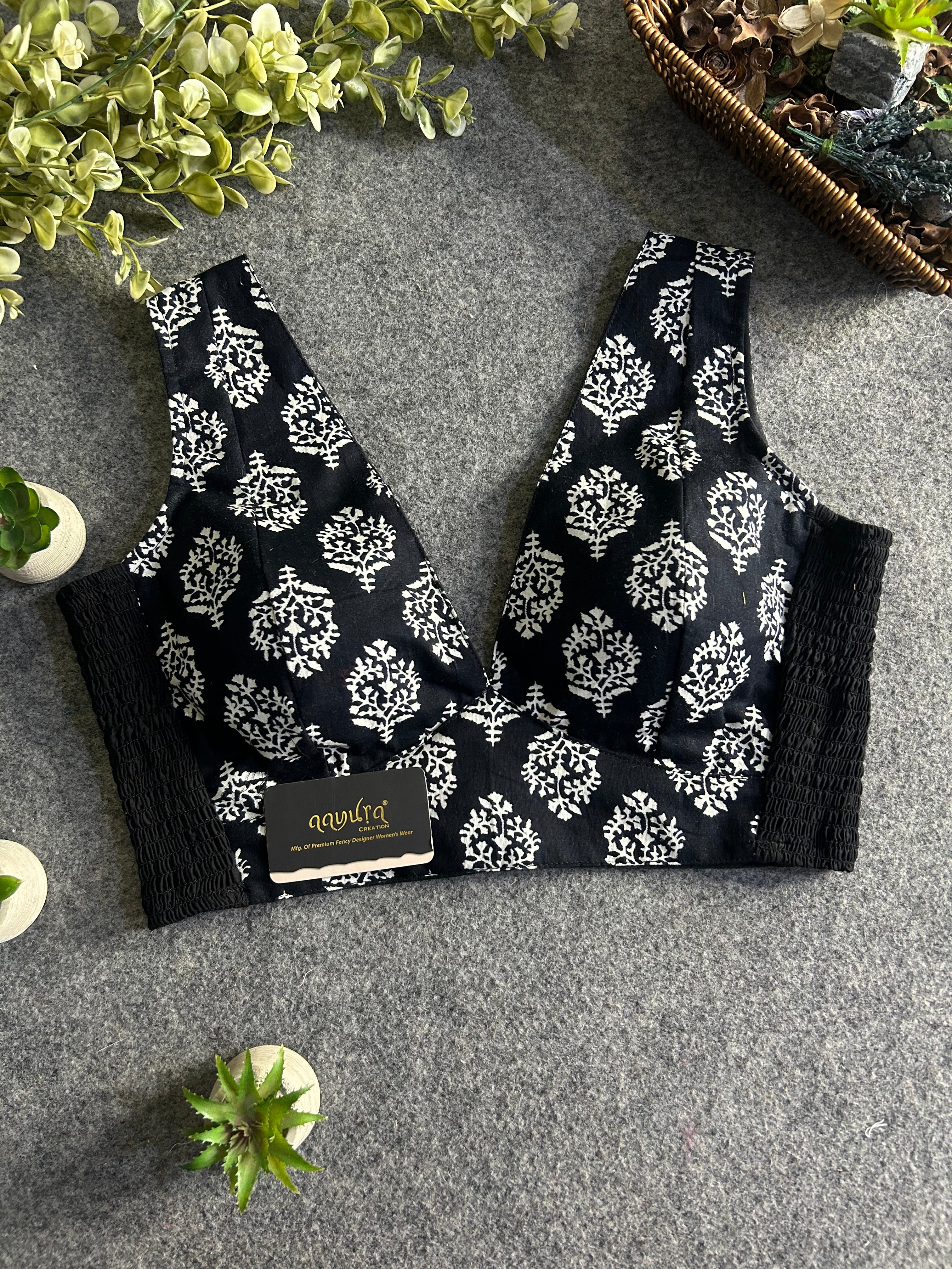 Comfort Fit V Neck Blouse