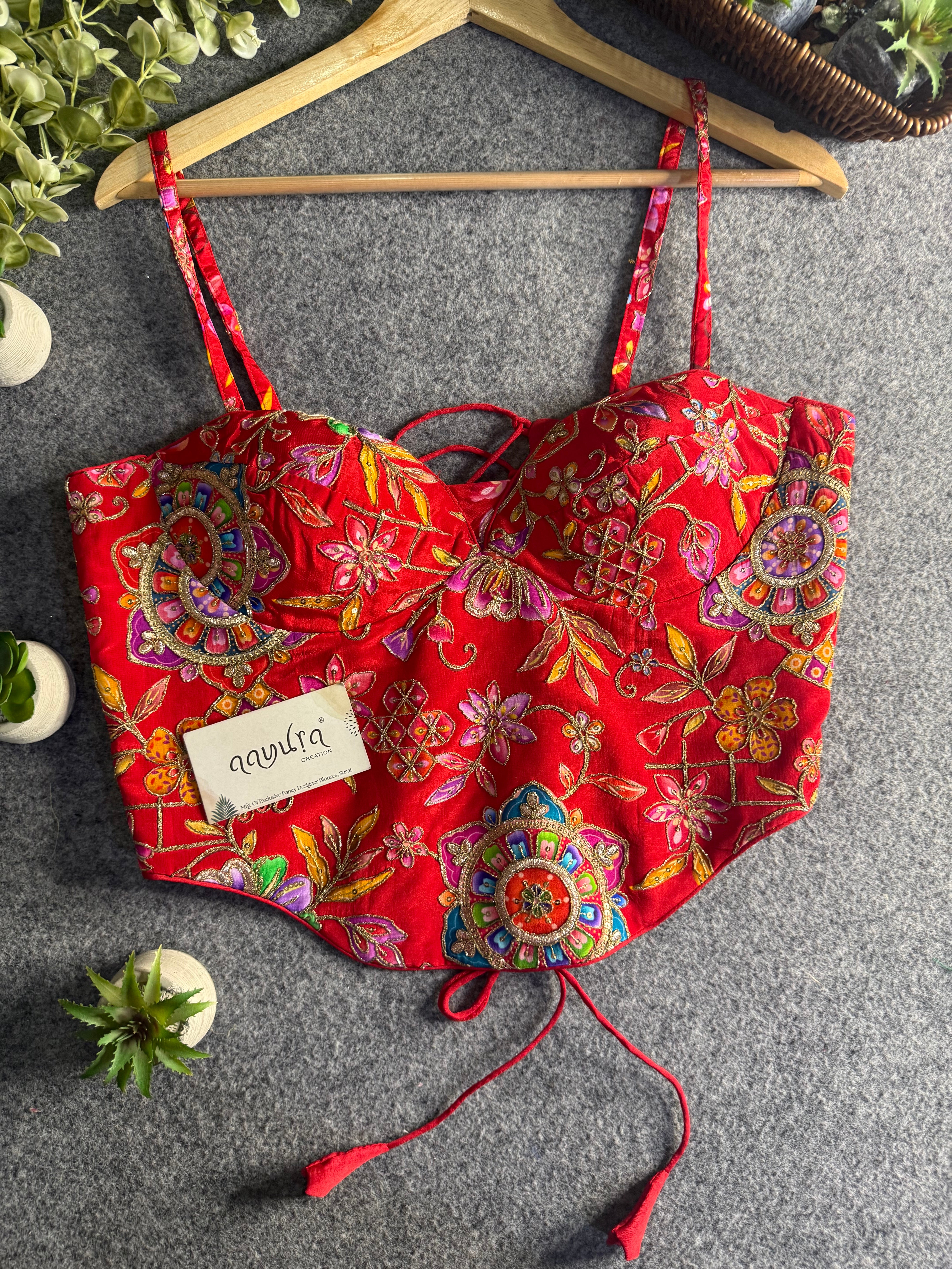 Aavya Luxe Crepe Silk Co-Ord Blouse