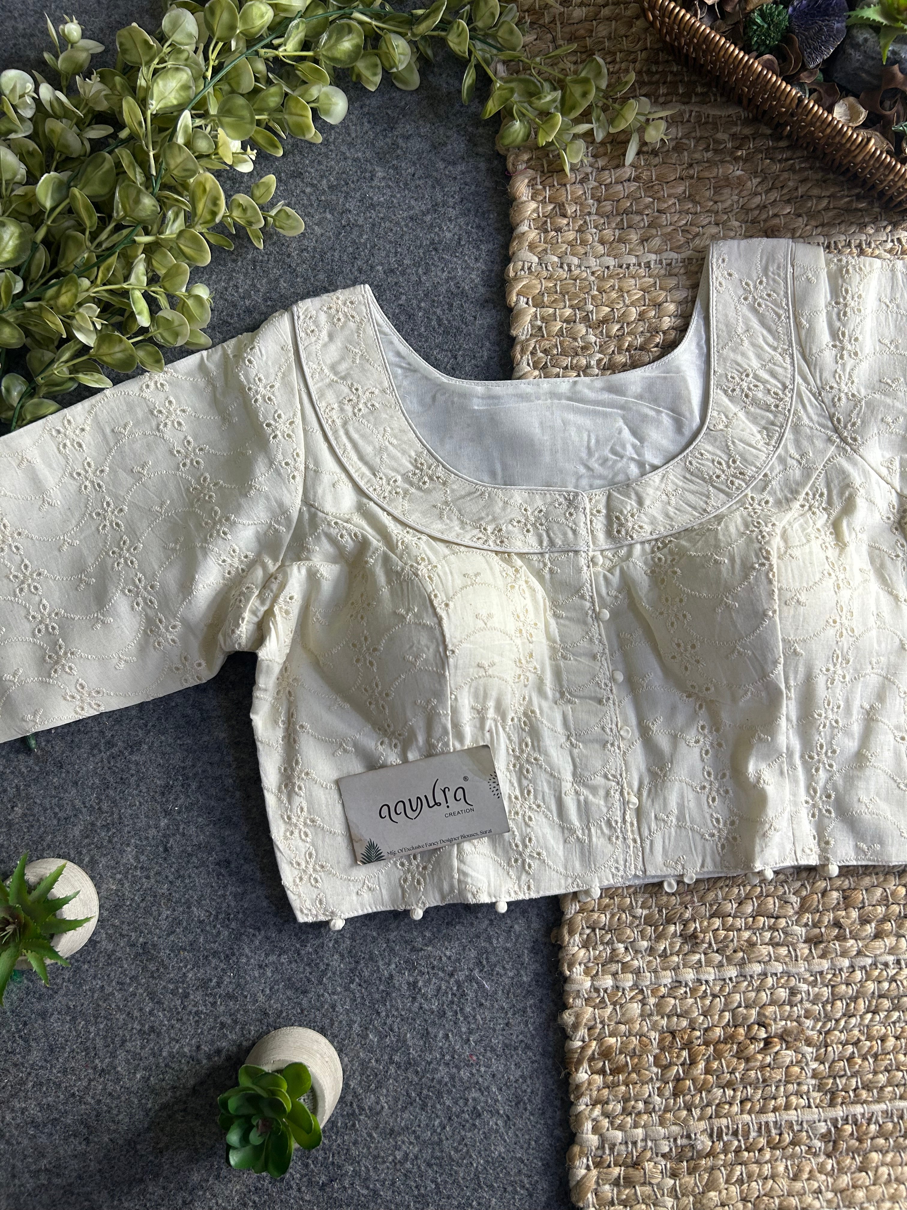 Designer Hakoba Cotton Everyday Blouse