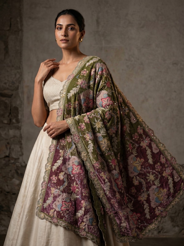 Varnika Thread Embellished Dupatta