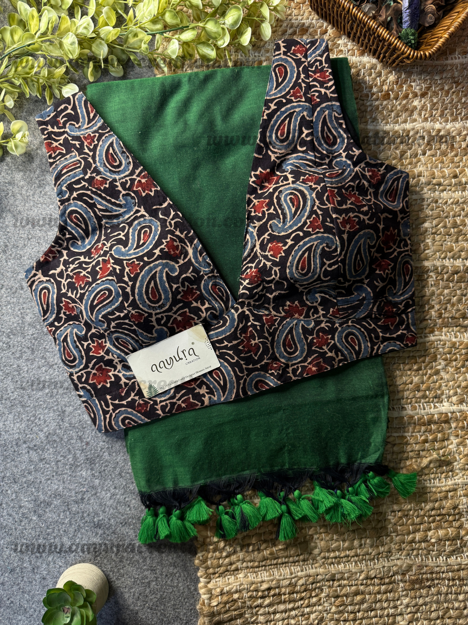 Ajrakh Vibe – Khadi Grace Combo