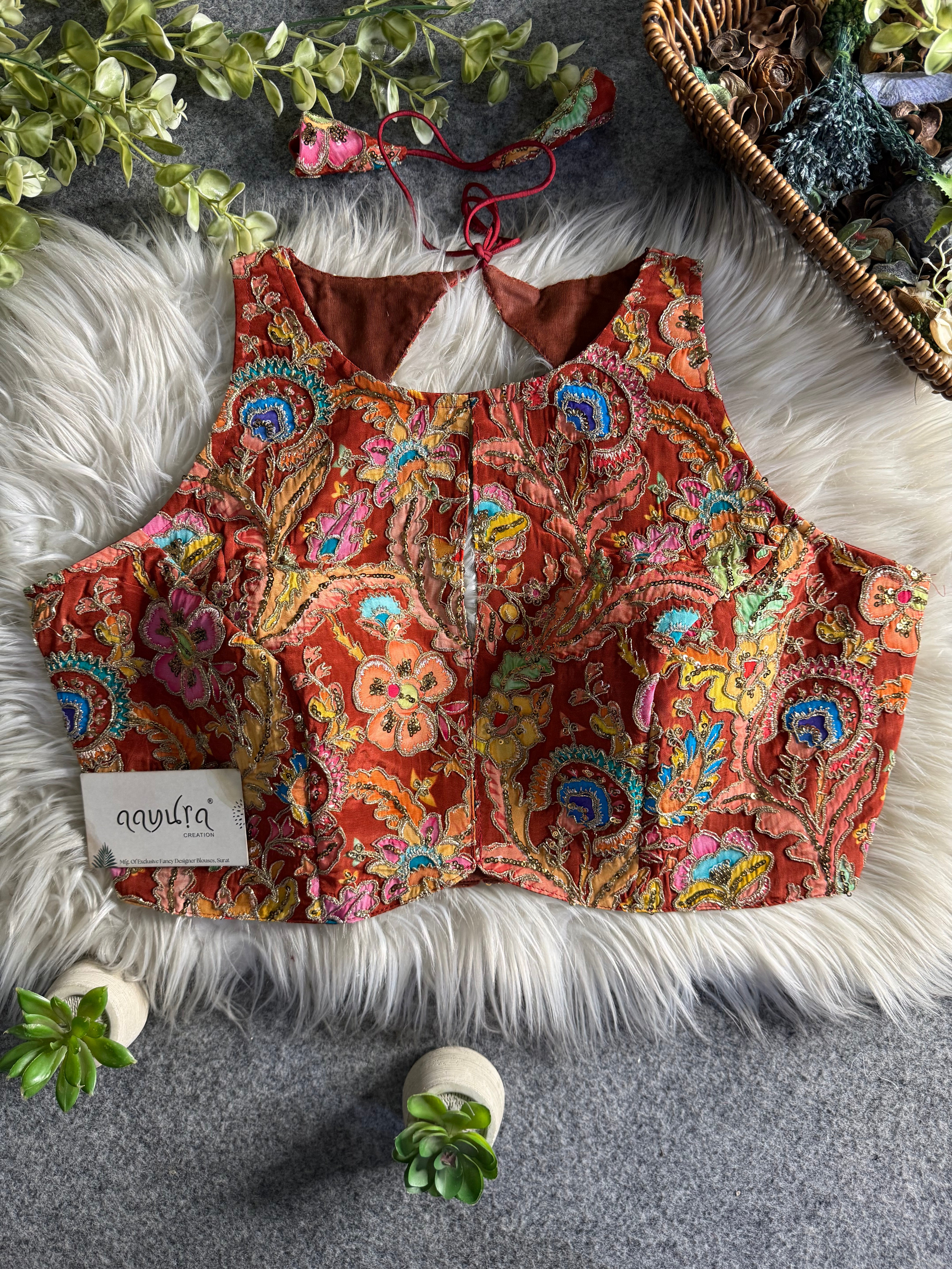 Zuhira Elegant Crape Blouse